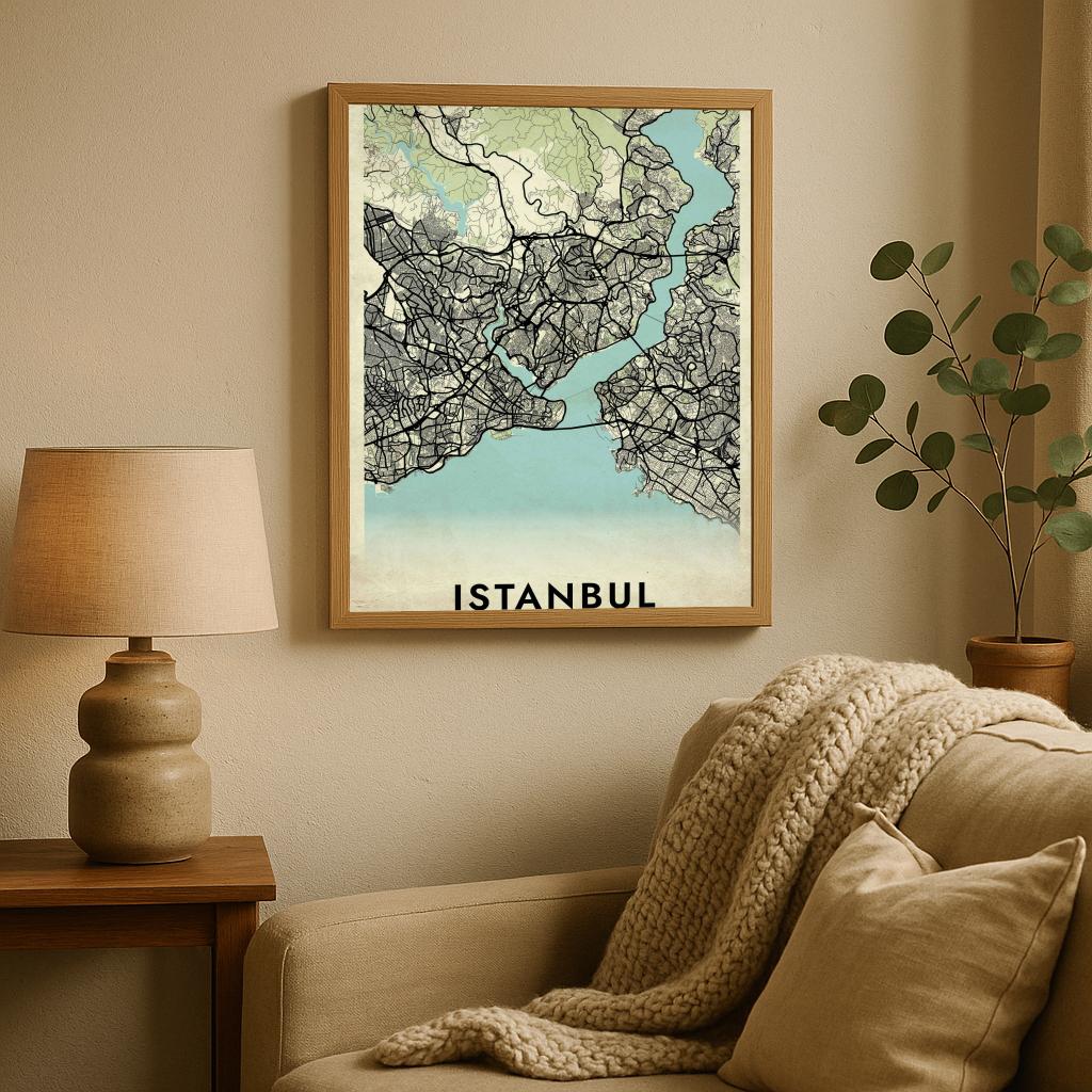 Istanbul Turkey Vintage poster sfeerbeeld 2