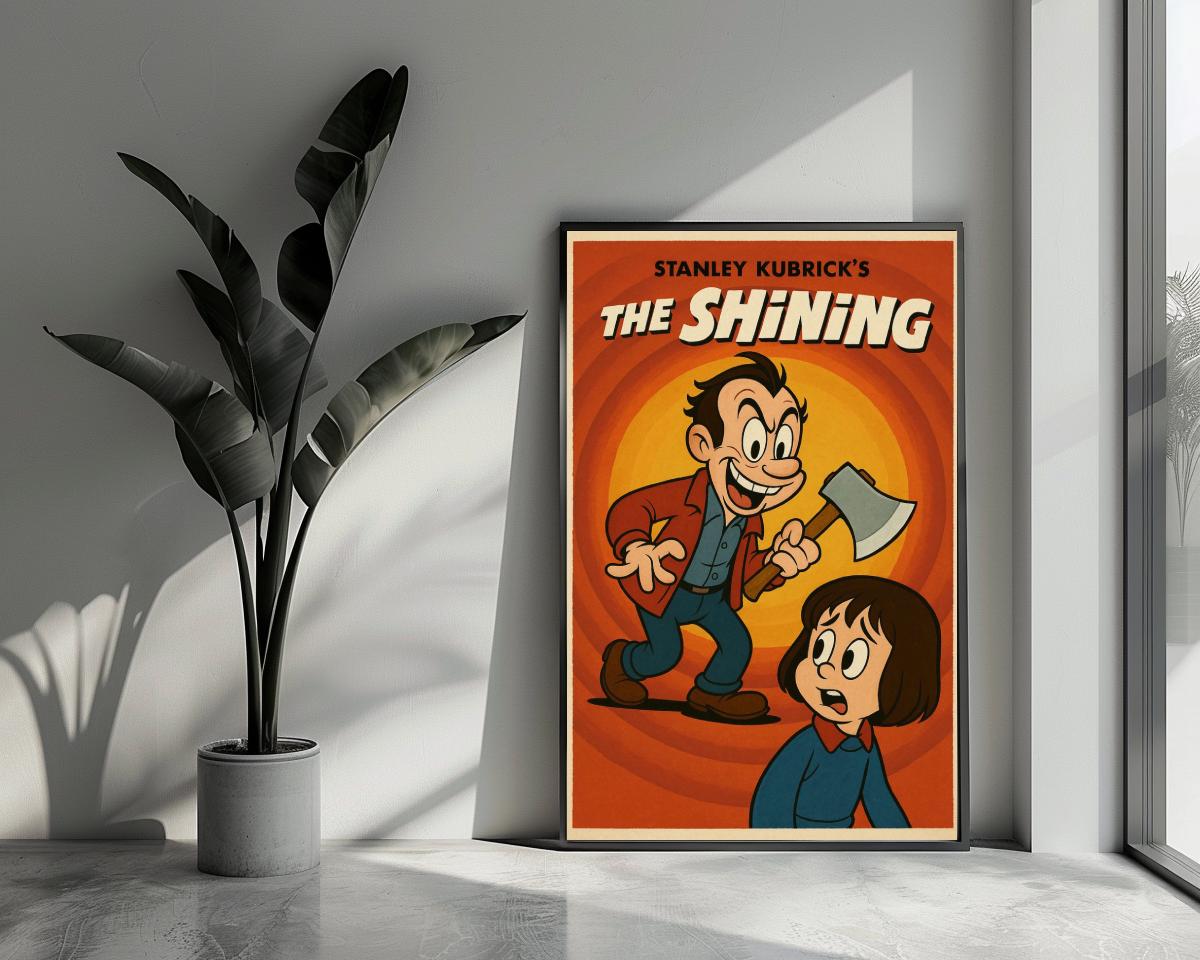The Shining Cartoon Text poster van 25 Artstreet