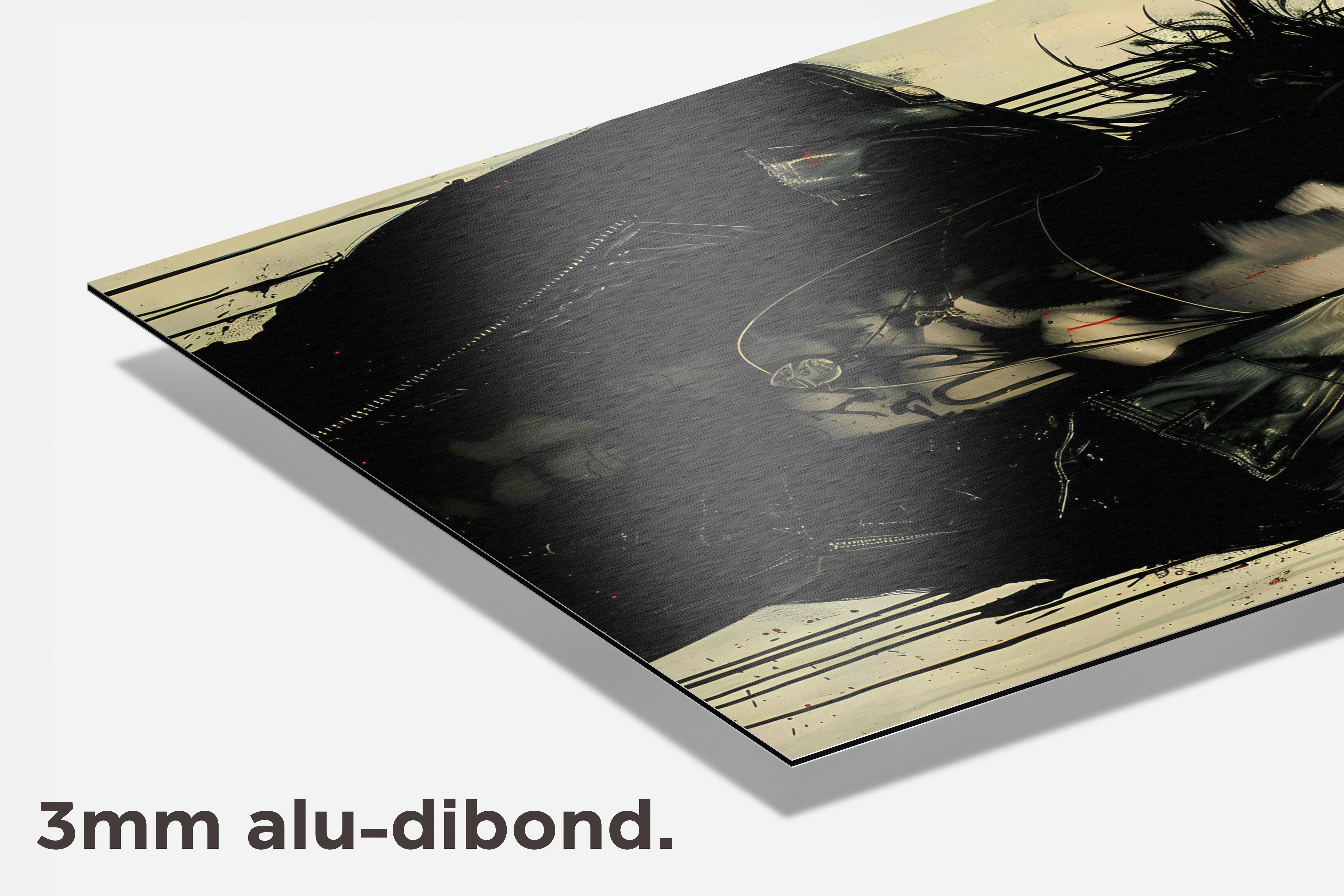 Man Zonnebril dibond detail