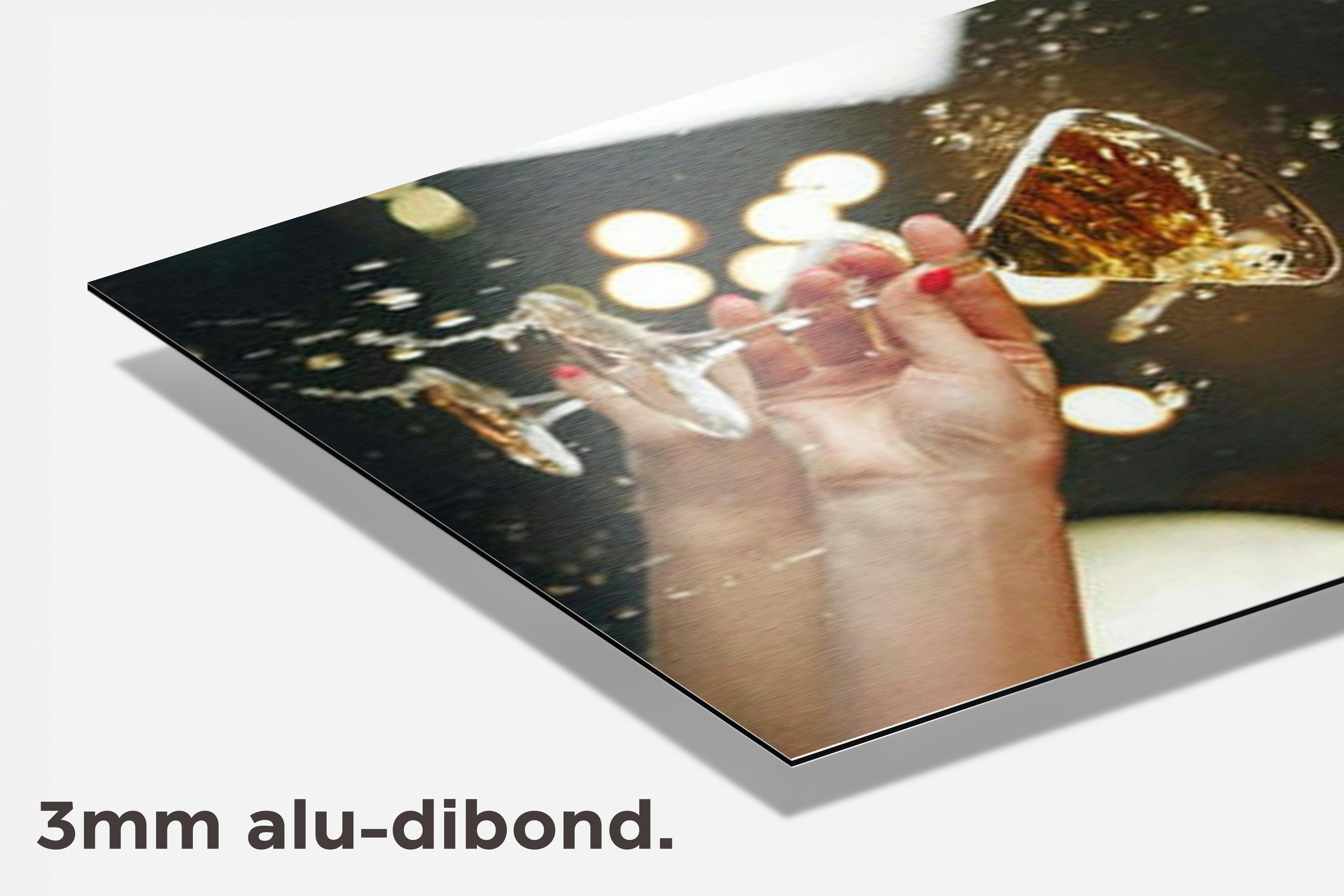 Champagne poster dibond detail