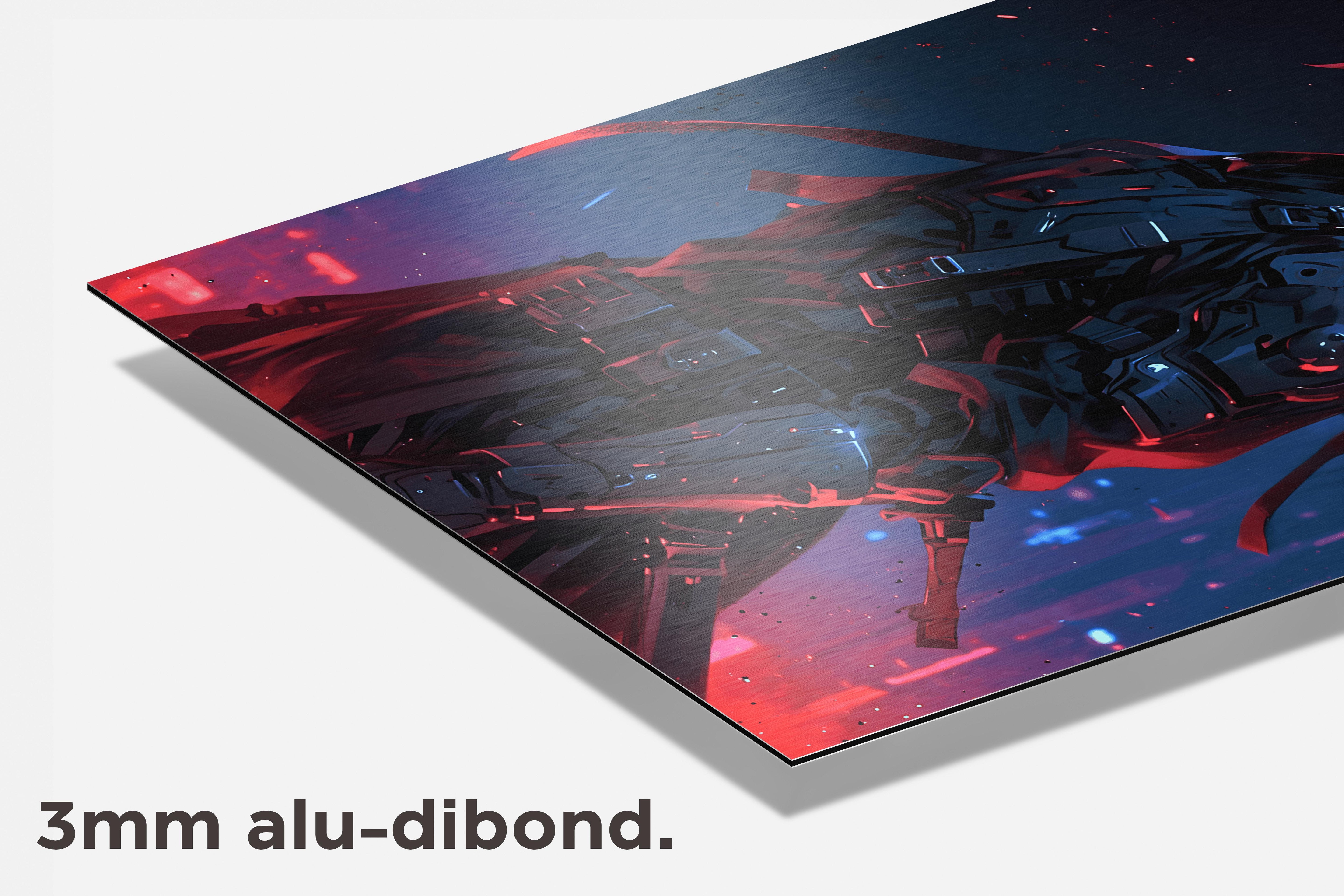 Biomech Soldaat dibond detail