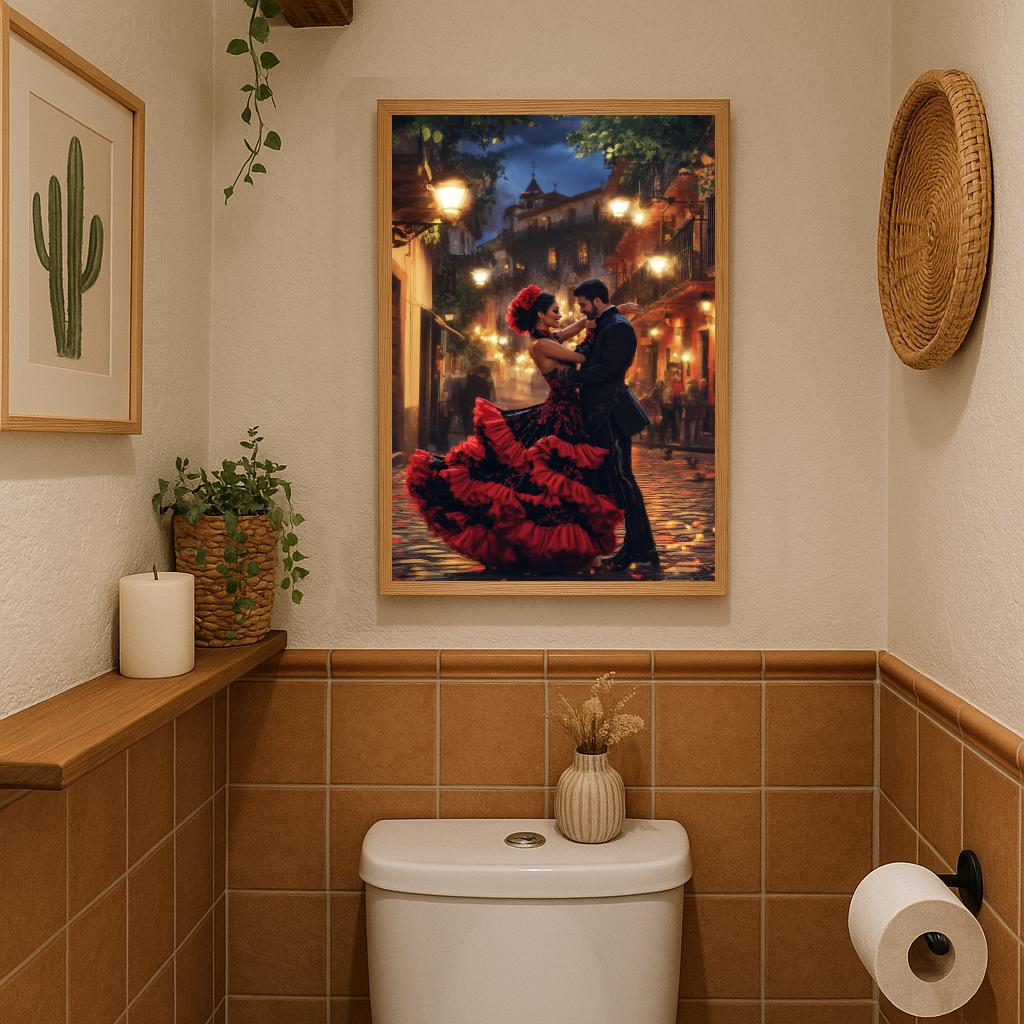 Dancing Couple Flamenco poster sfeerbeeld 3