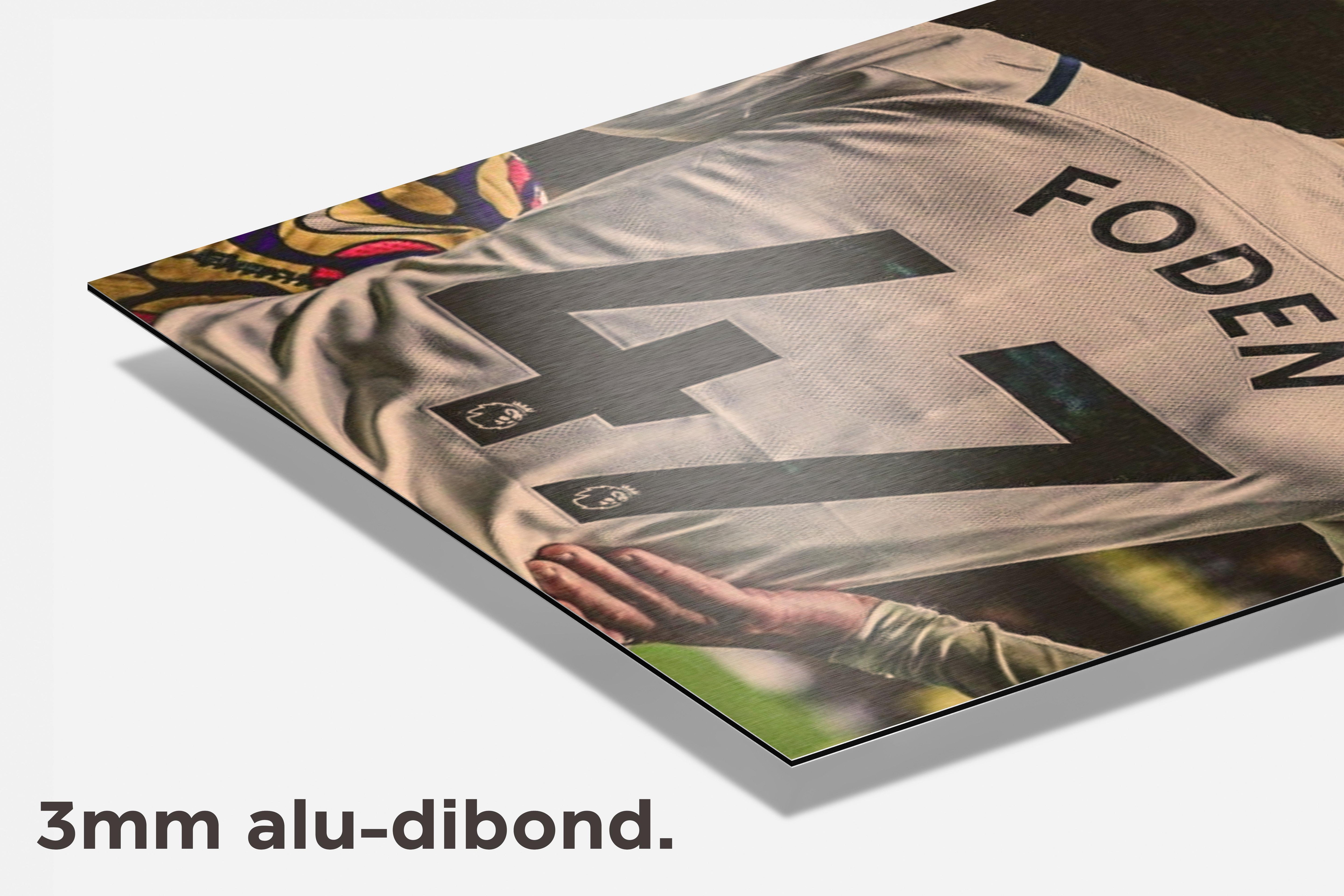 Phil Foden dibond detail
