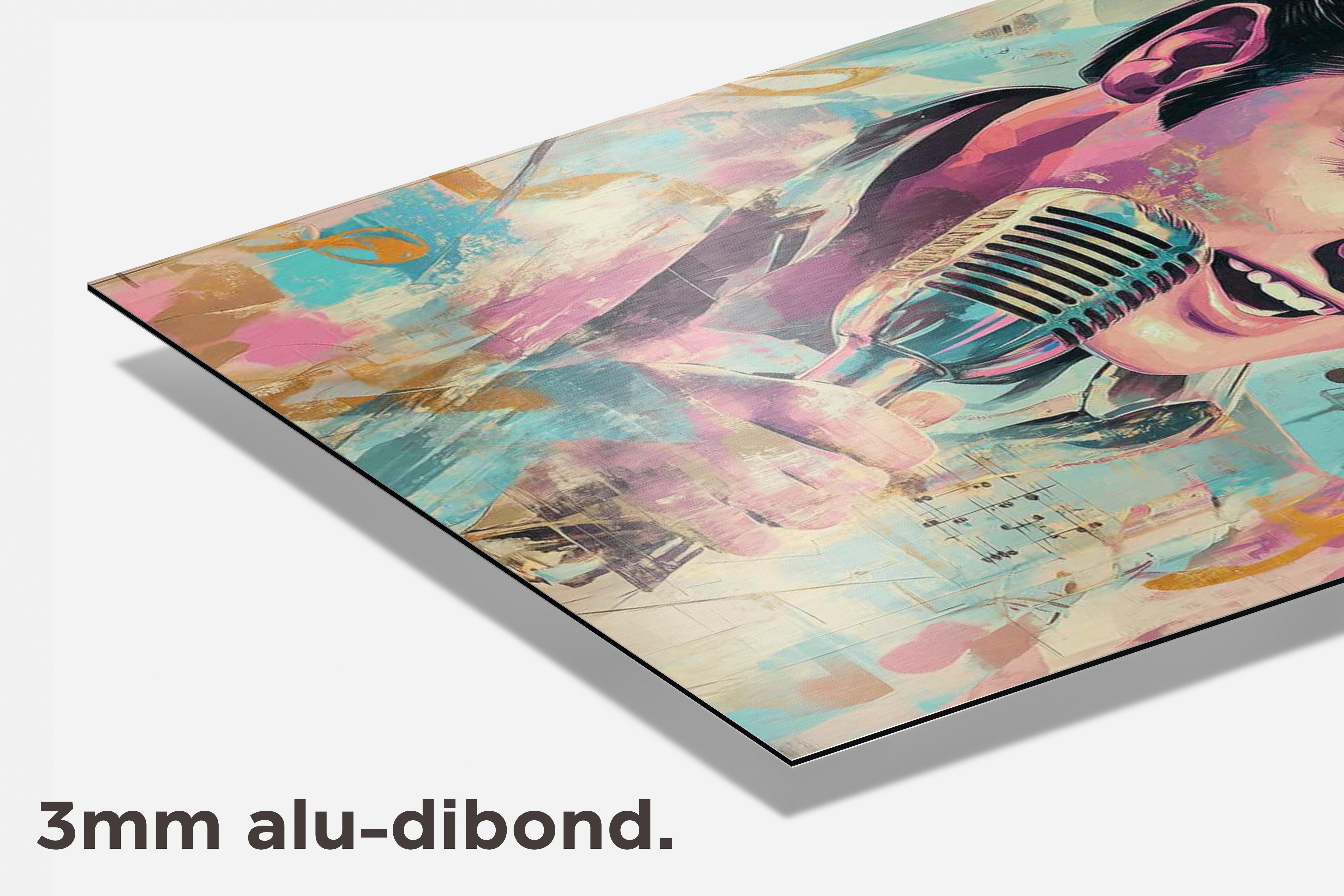 Elvis Presley dibond detail