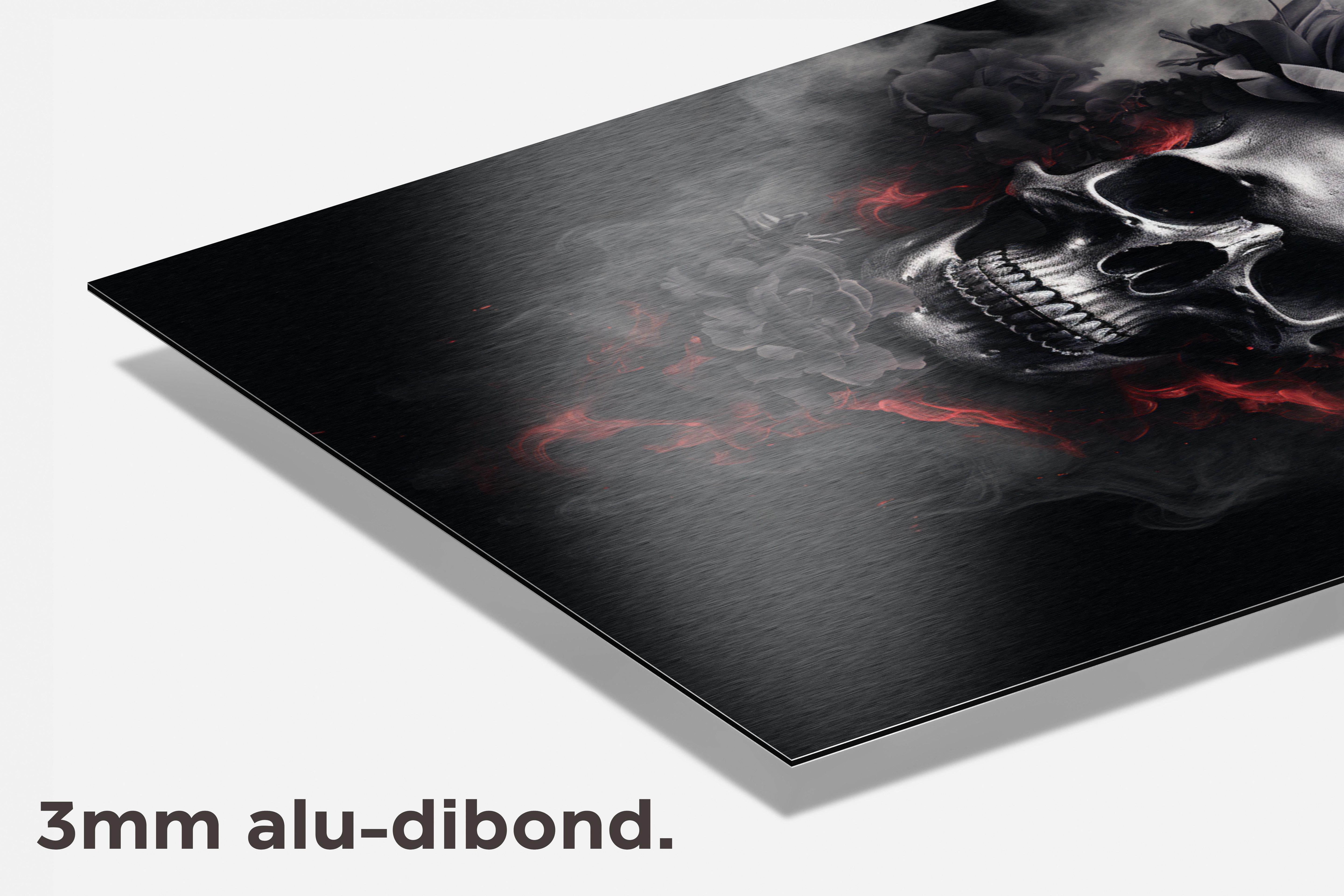 Skelet Hart dibond detail