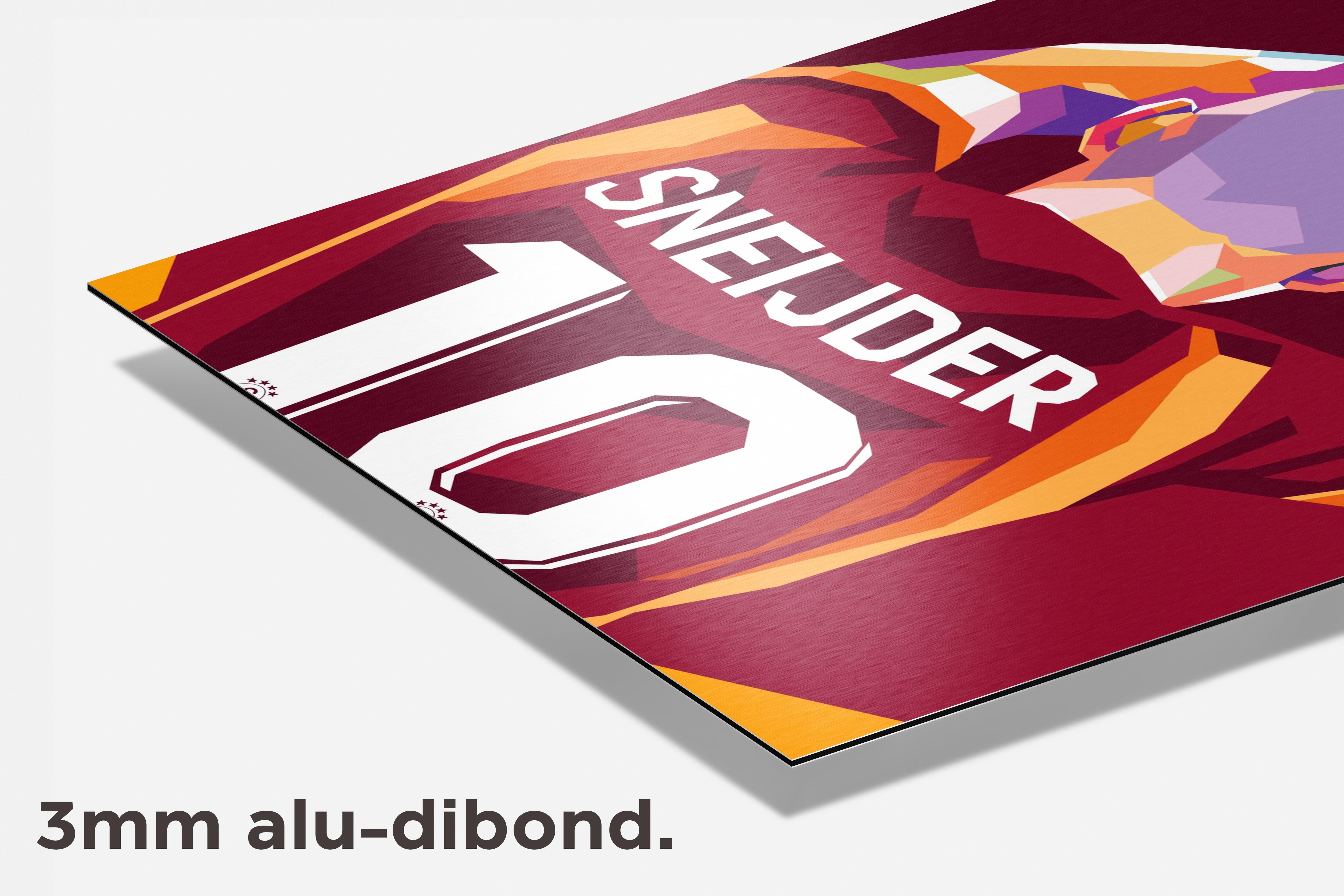 Wesley Sneijder Gala dibond detail