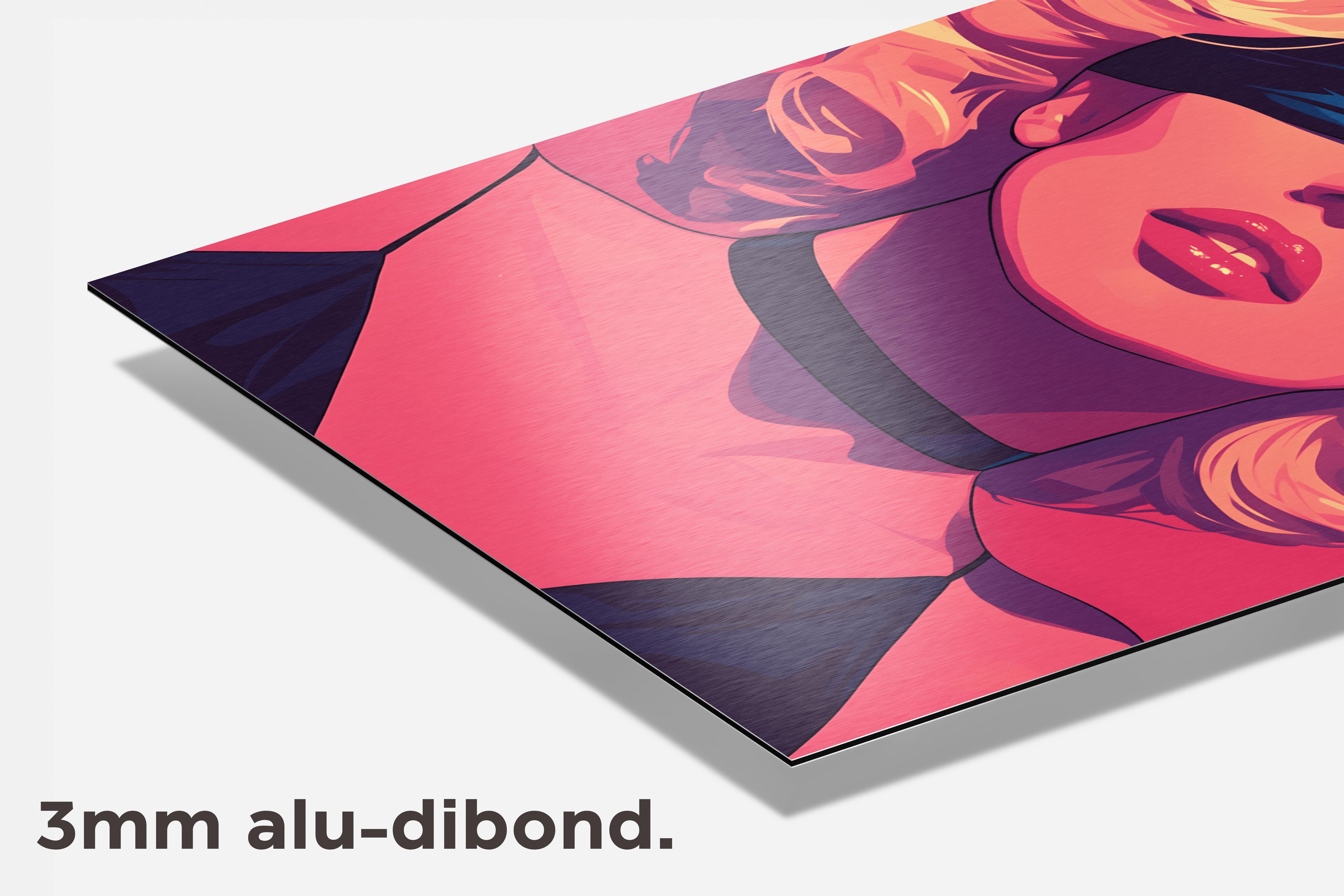 Marilyn Monroe Blinddoek dibond detail
