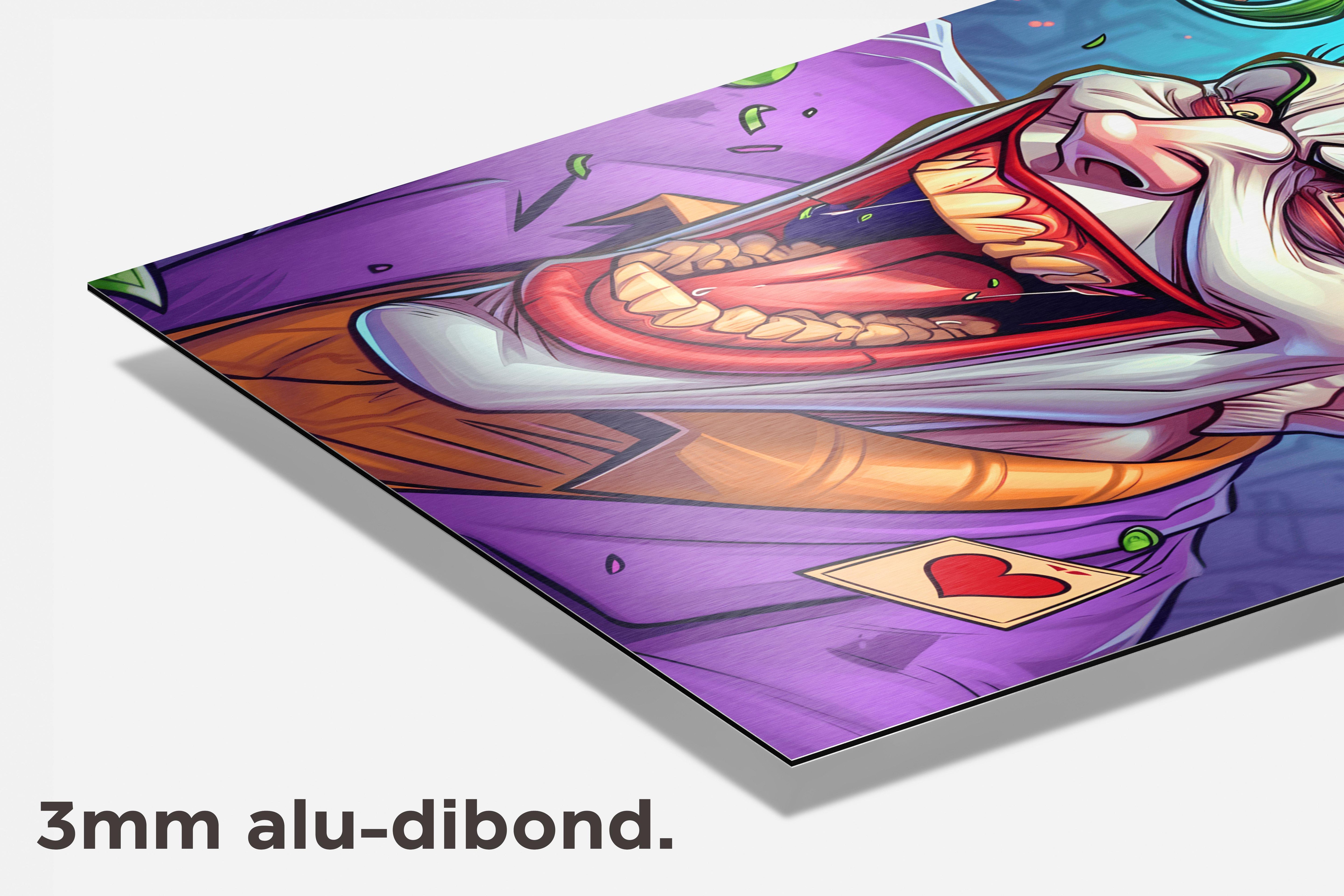 Joker Pop Art dibond detail