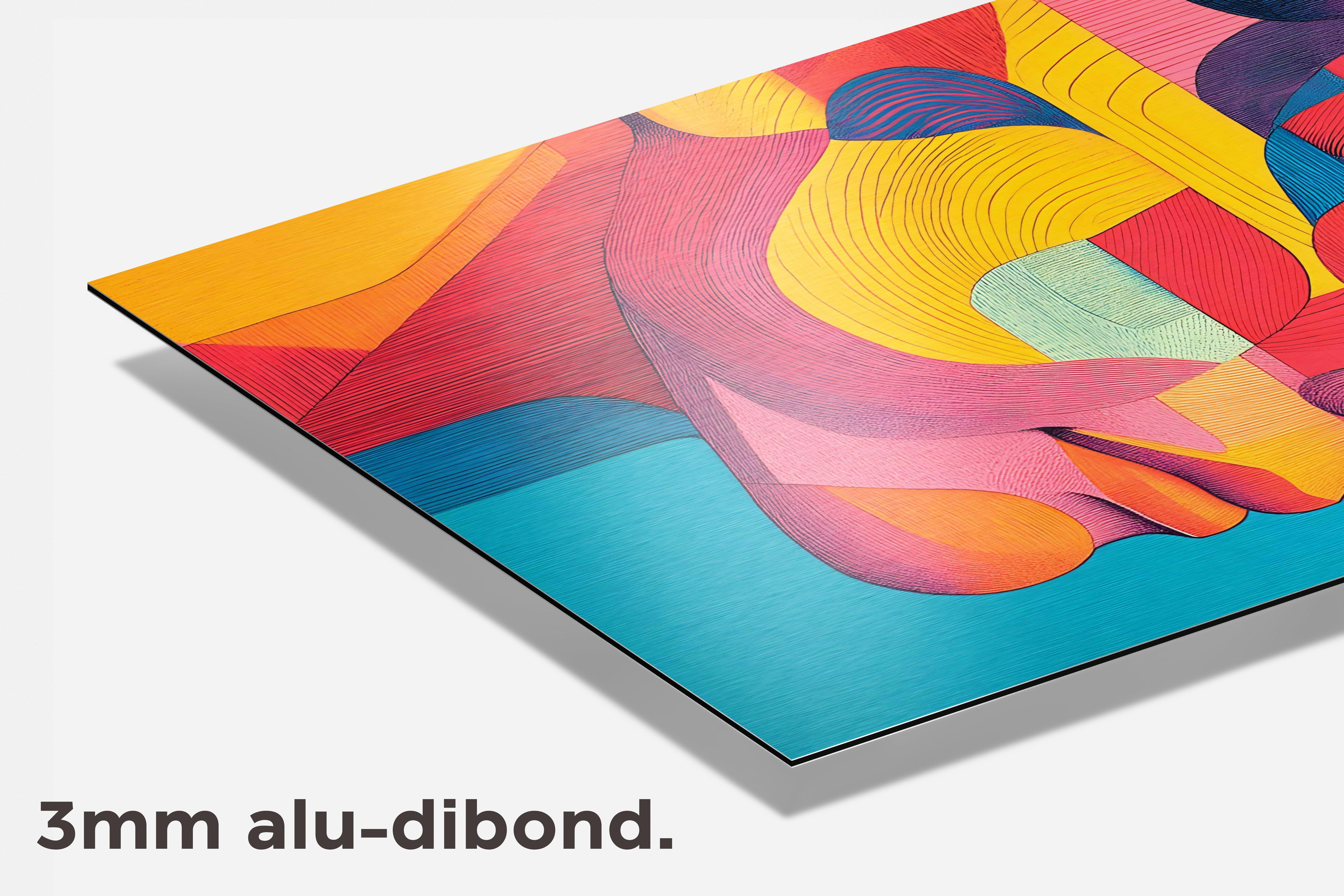 Abstract Portret dibond detail