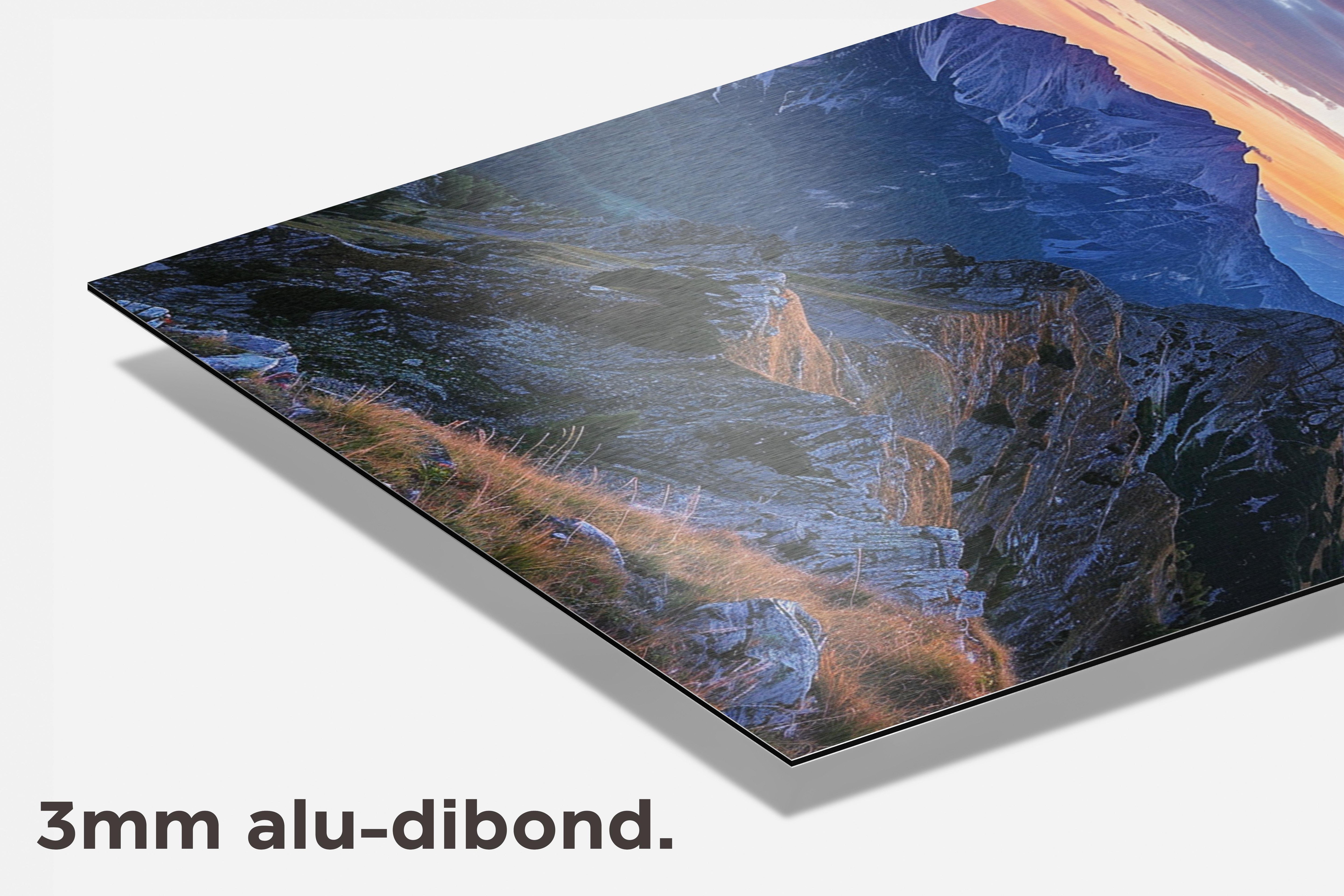 Bergketen dibond detail