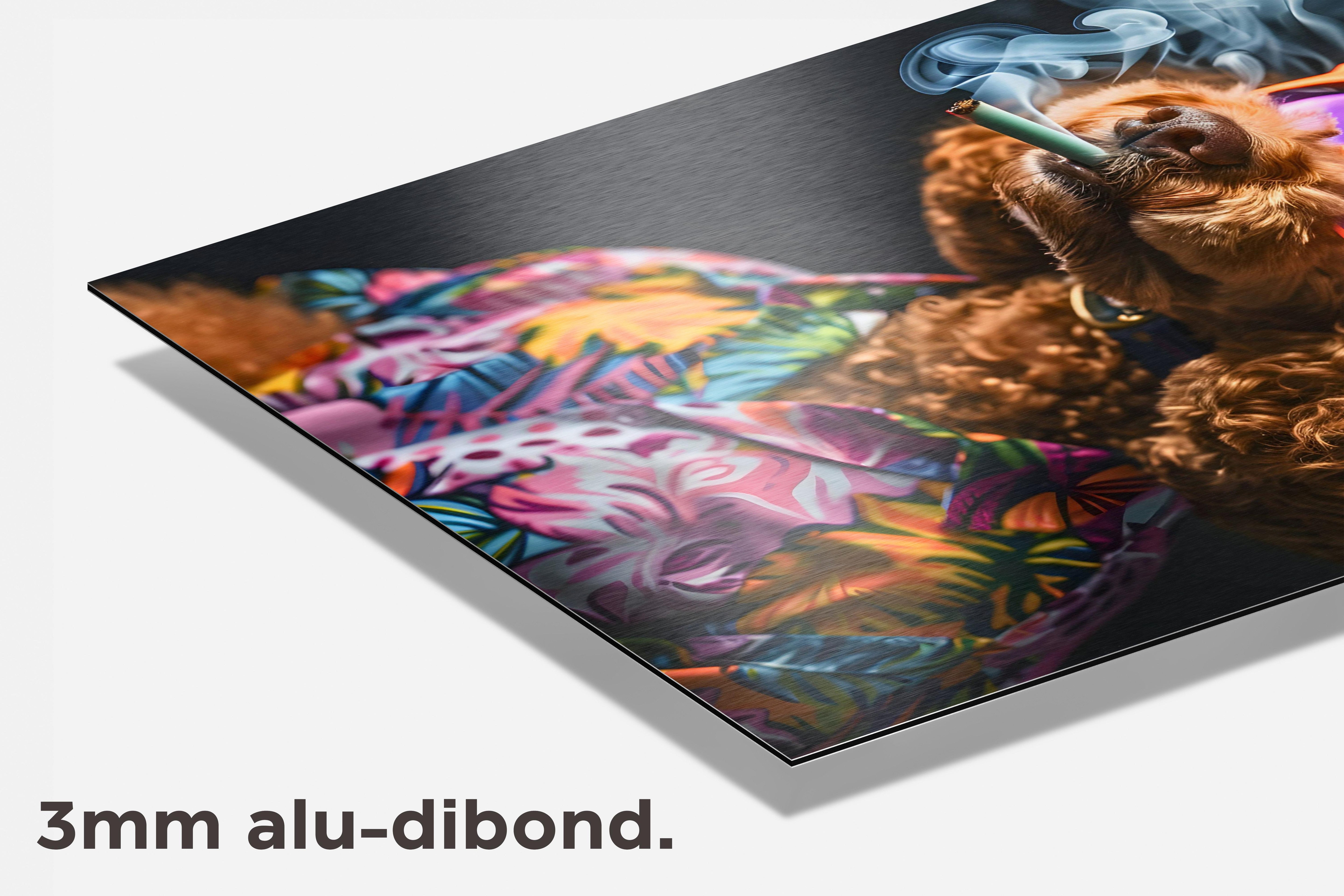 Rokende Hond dibond detail