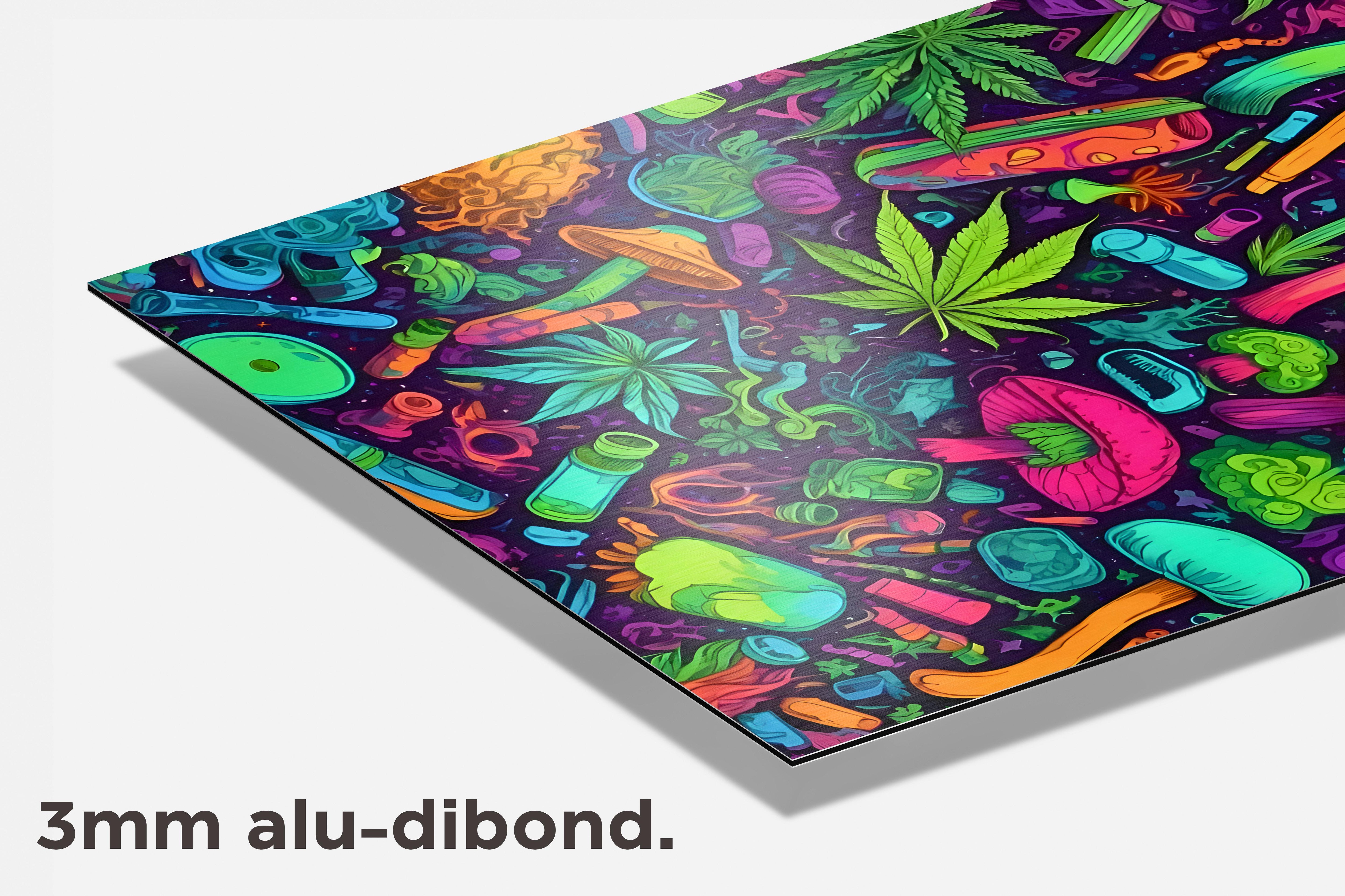 Kleuren Reis dibond detail