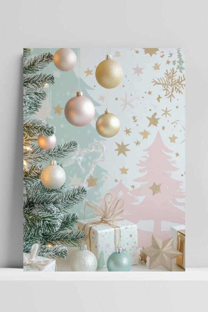 Kerstdecoratie op 3mm aluminium dibond