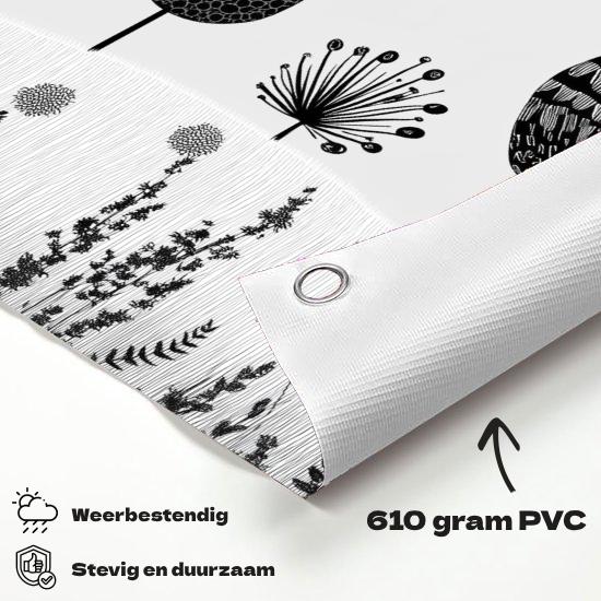 Tuinposter Natuur Minimalistisch materiaal-detail: 610 grams weerbestendig PVC-doek