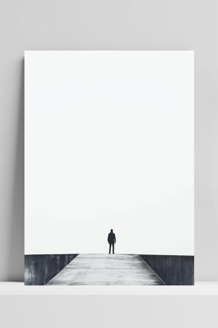 Minimalistisch op 3mm aluminium dibond