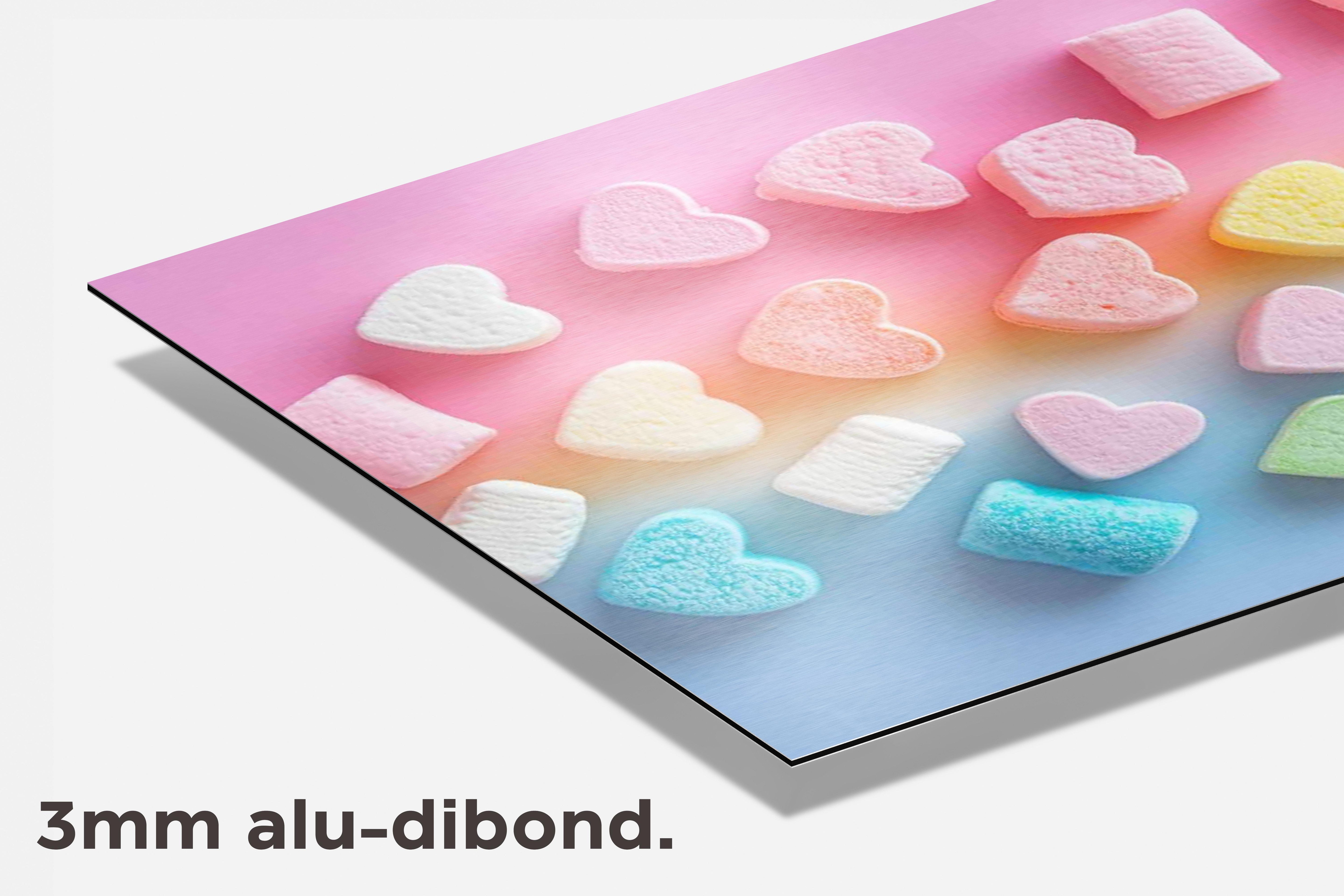 Marshmallows dibond detail