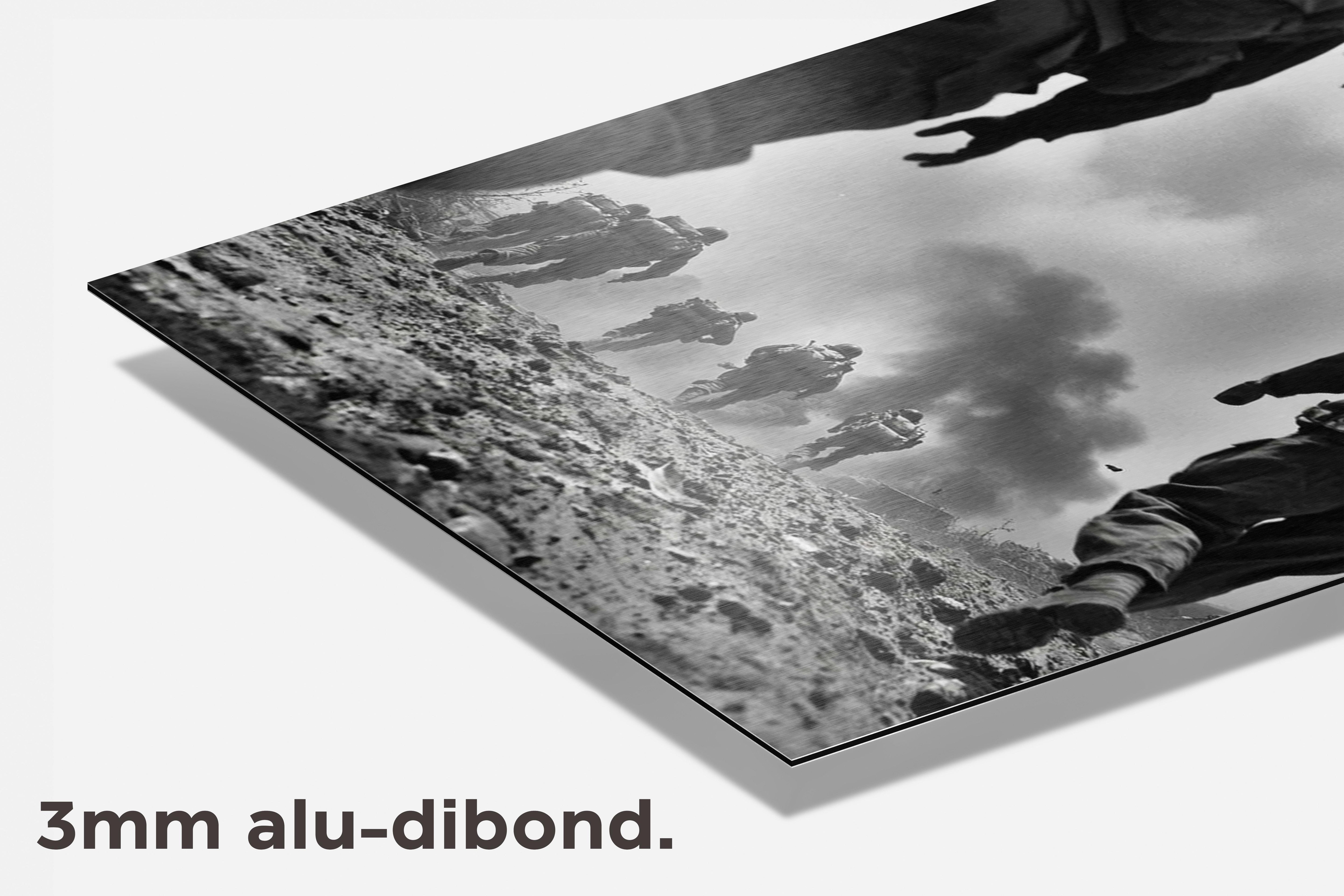 Oorlogsgebied dibond detail