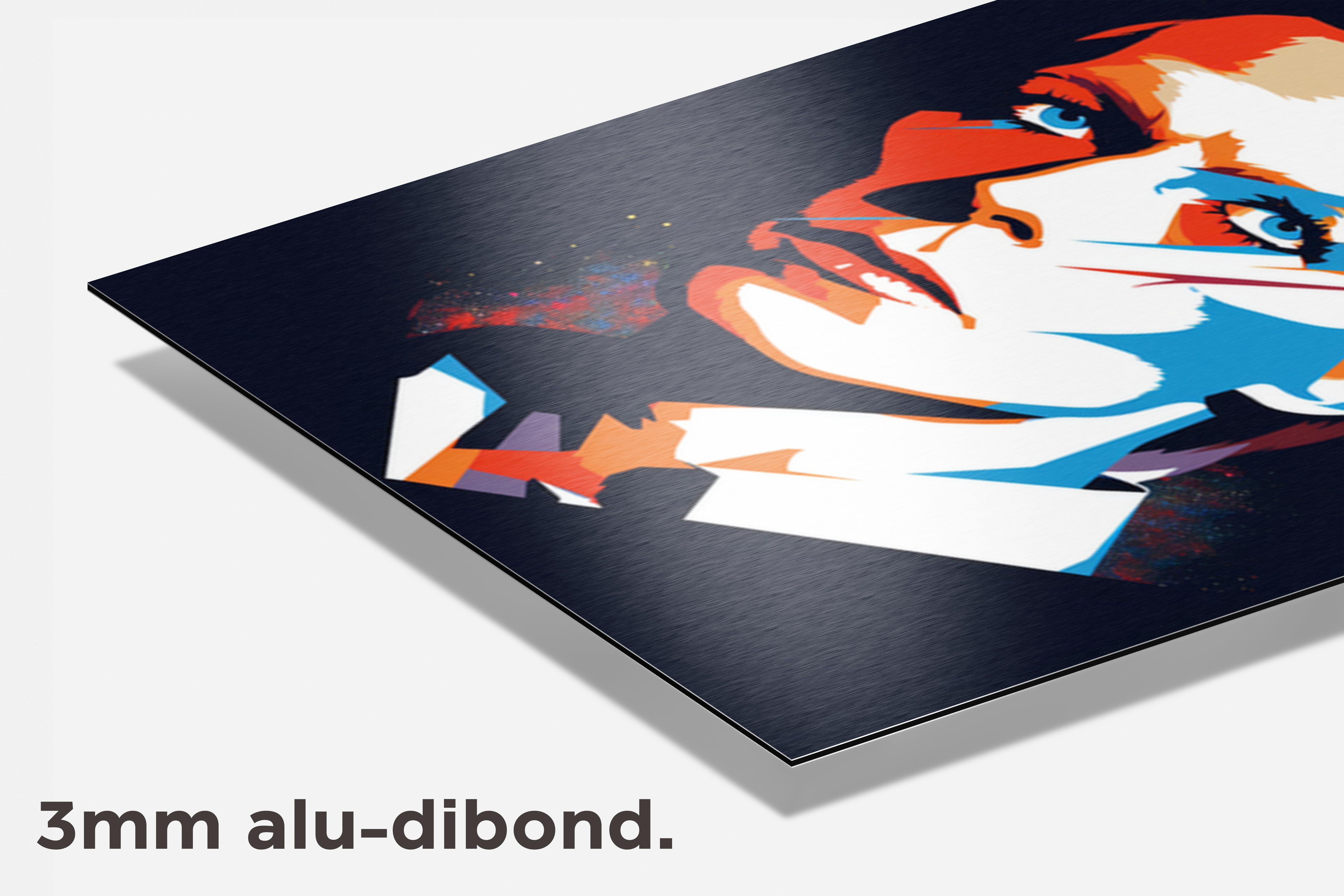 David Bowie Poster dibond detail