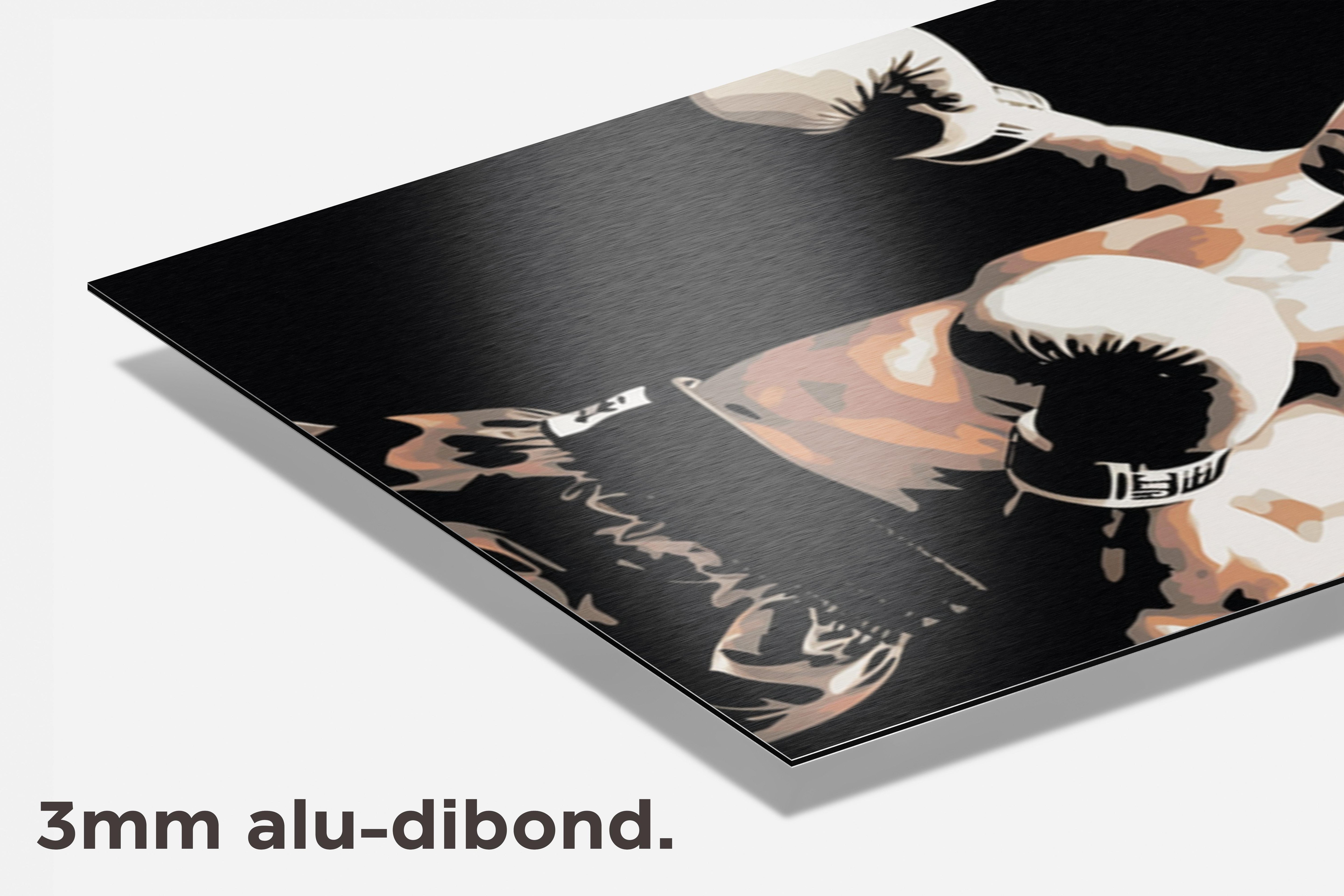 Muhammad Ali Poster dibond detail