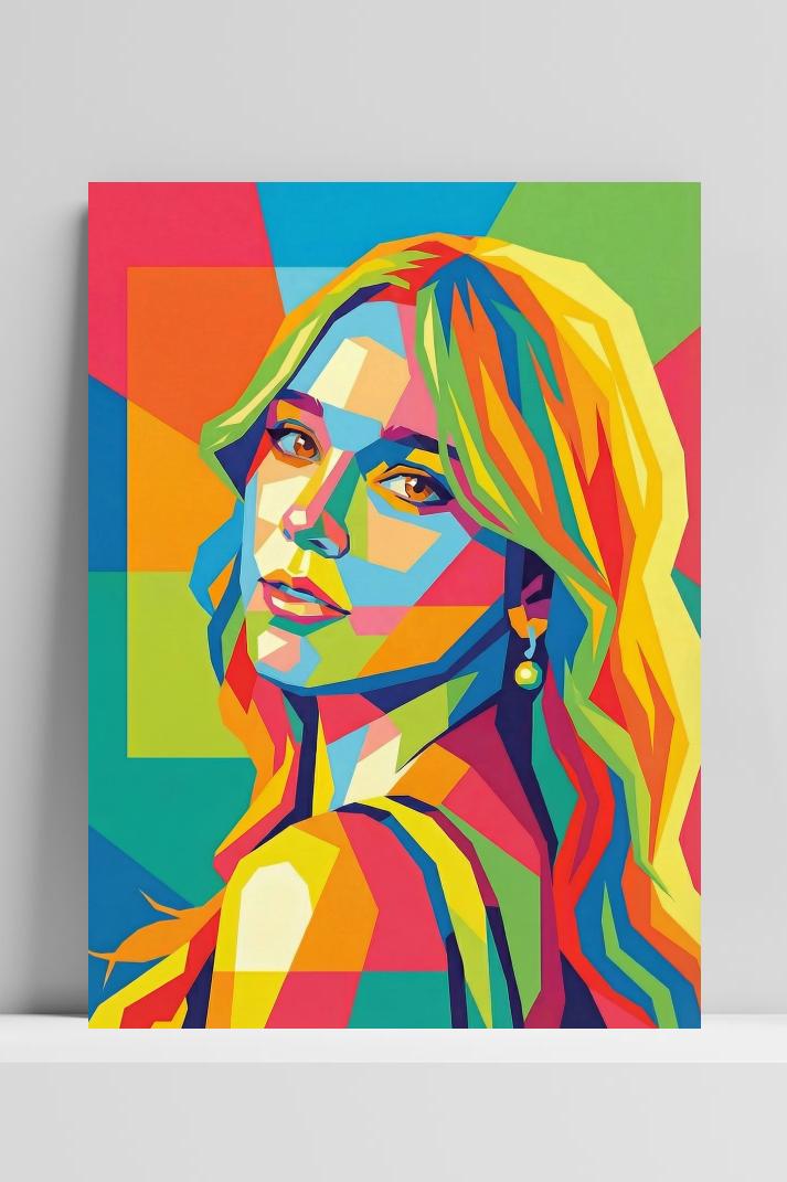 Emma Kok Blue poster van 25 Artstreet