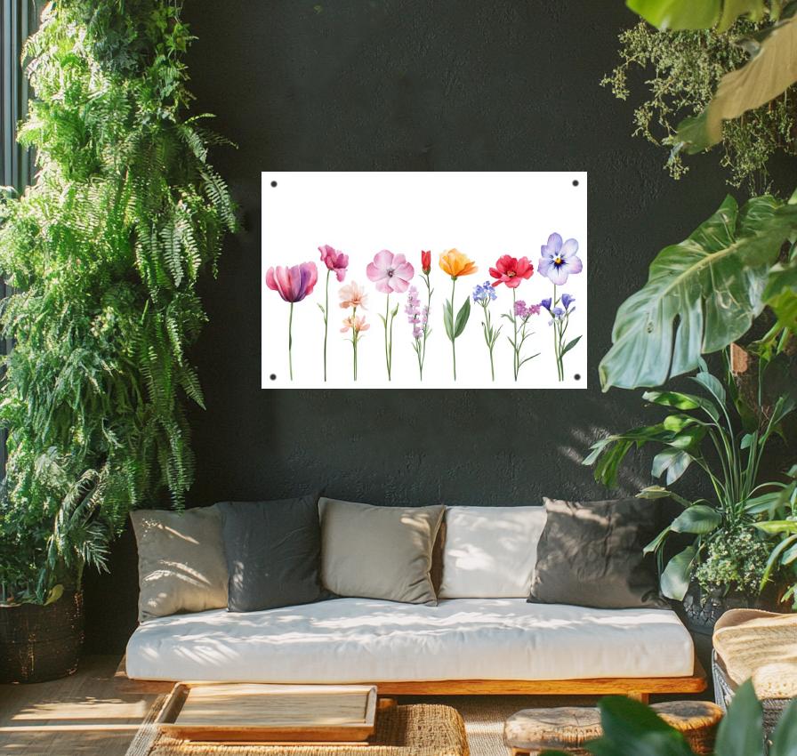 Tuinposter Bloemen sfeerbeeld 1