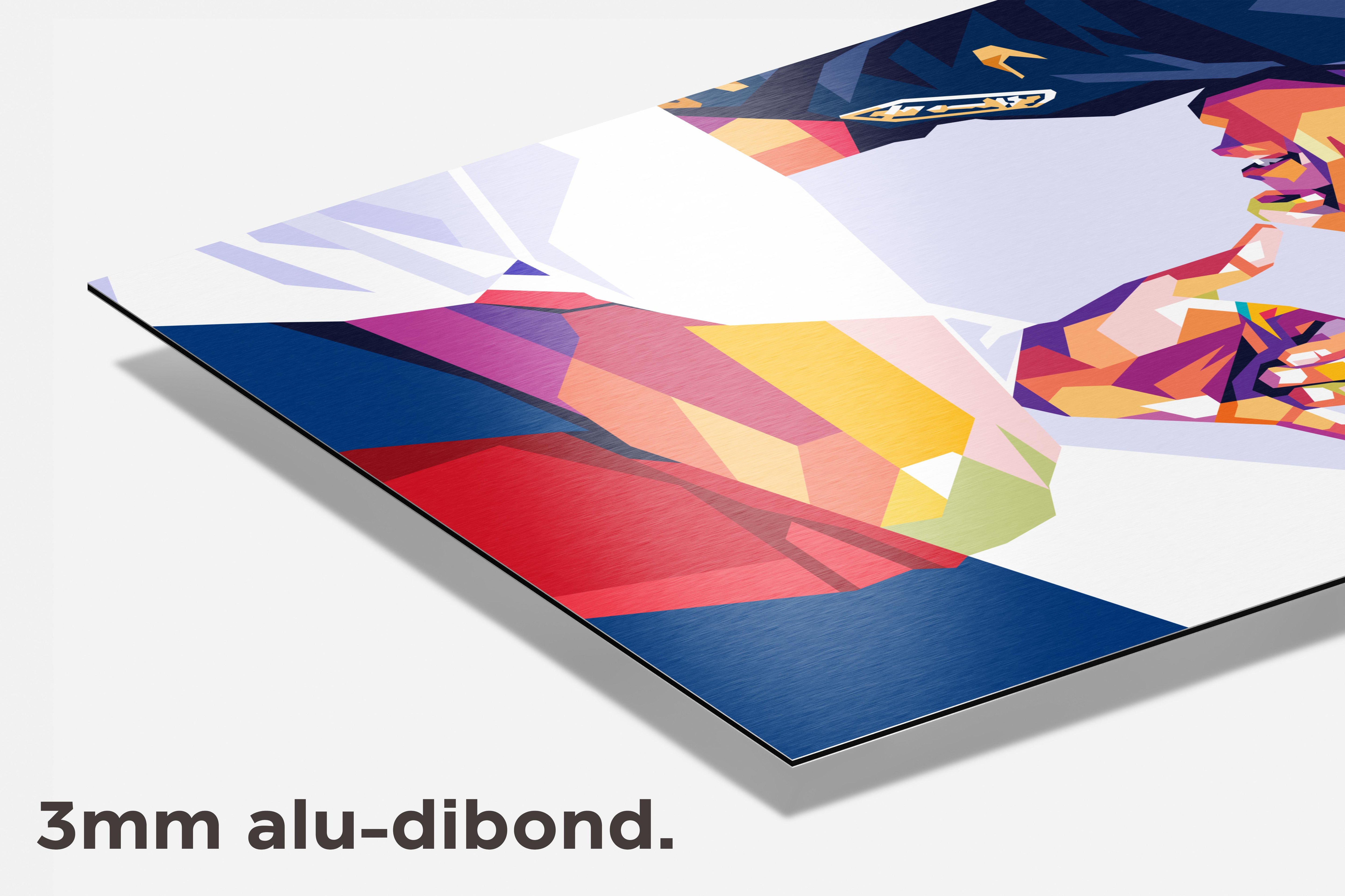 Kylian Mbappe Frankrijk dibond detail