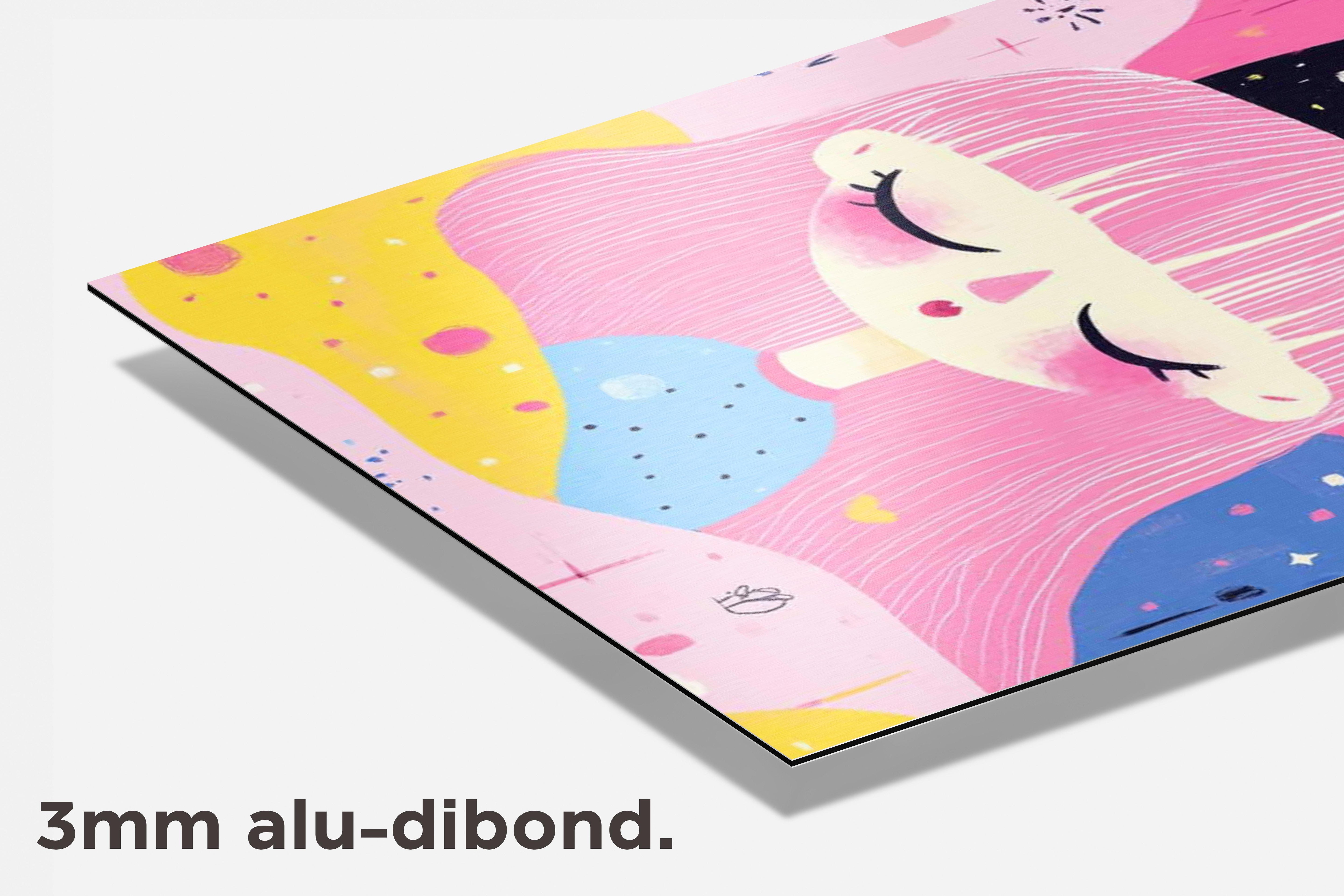 Schattige Prinses dibond detail
