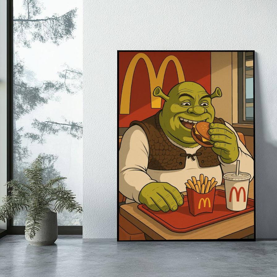 Shrek McDonald's poster sfeerbeeld 1