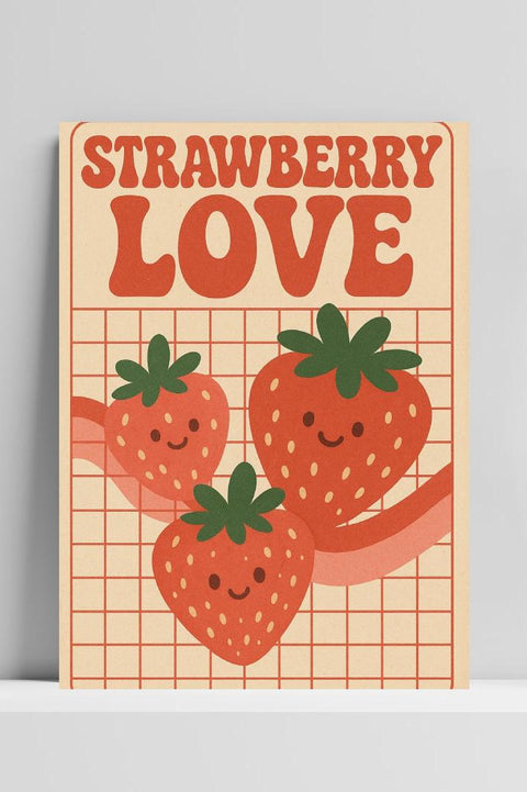 Strawberry Love Texten poster