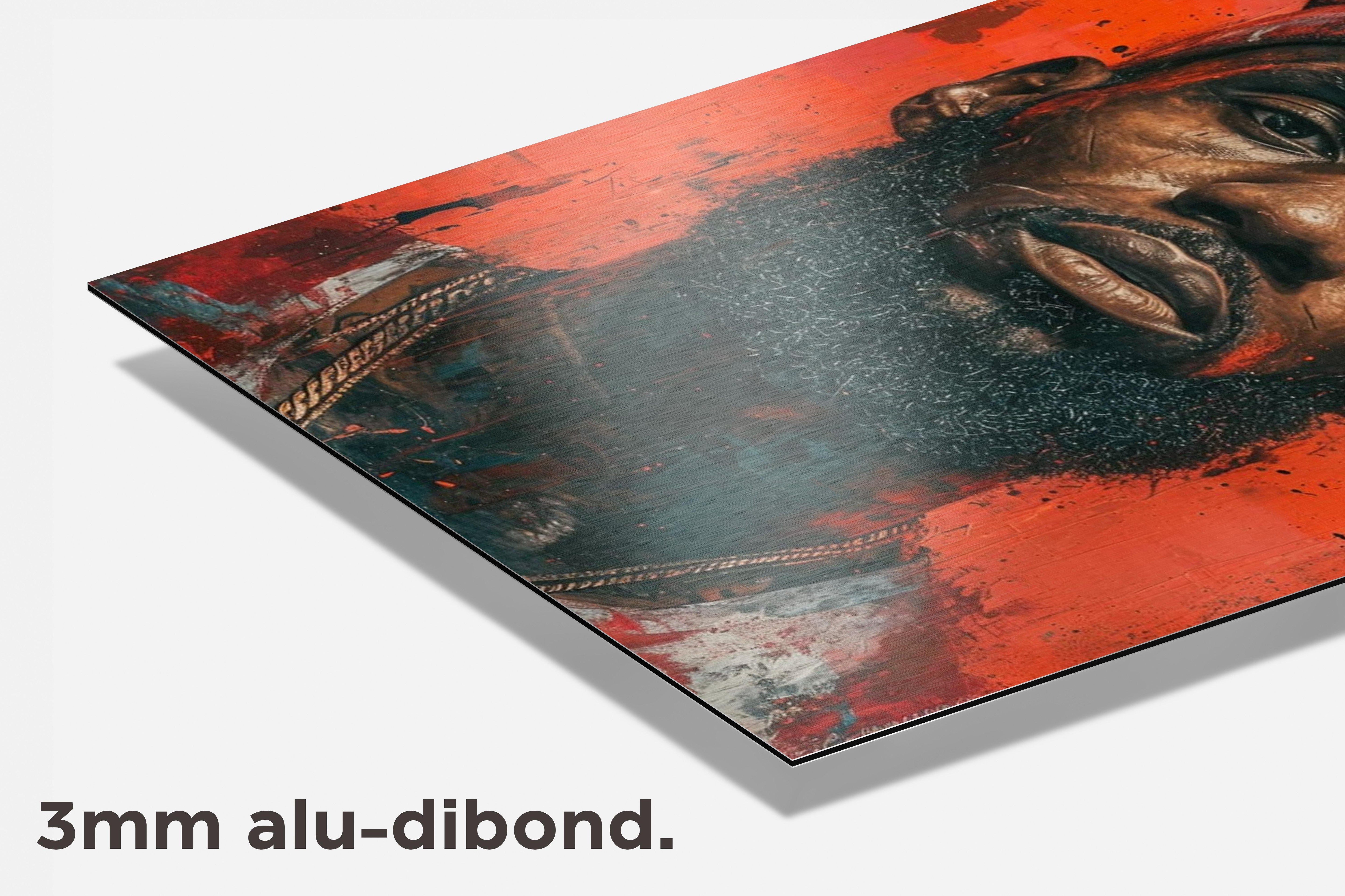 LeBron James dibond detail