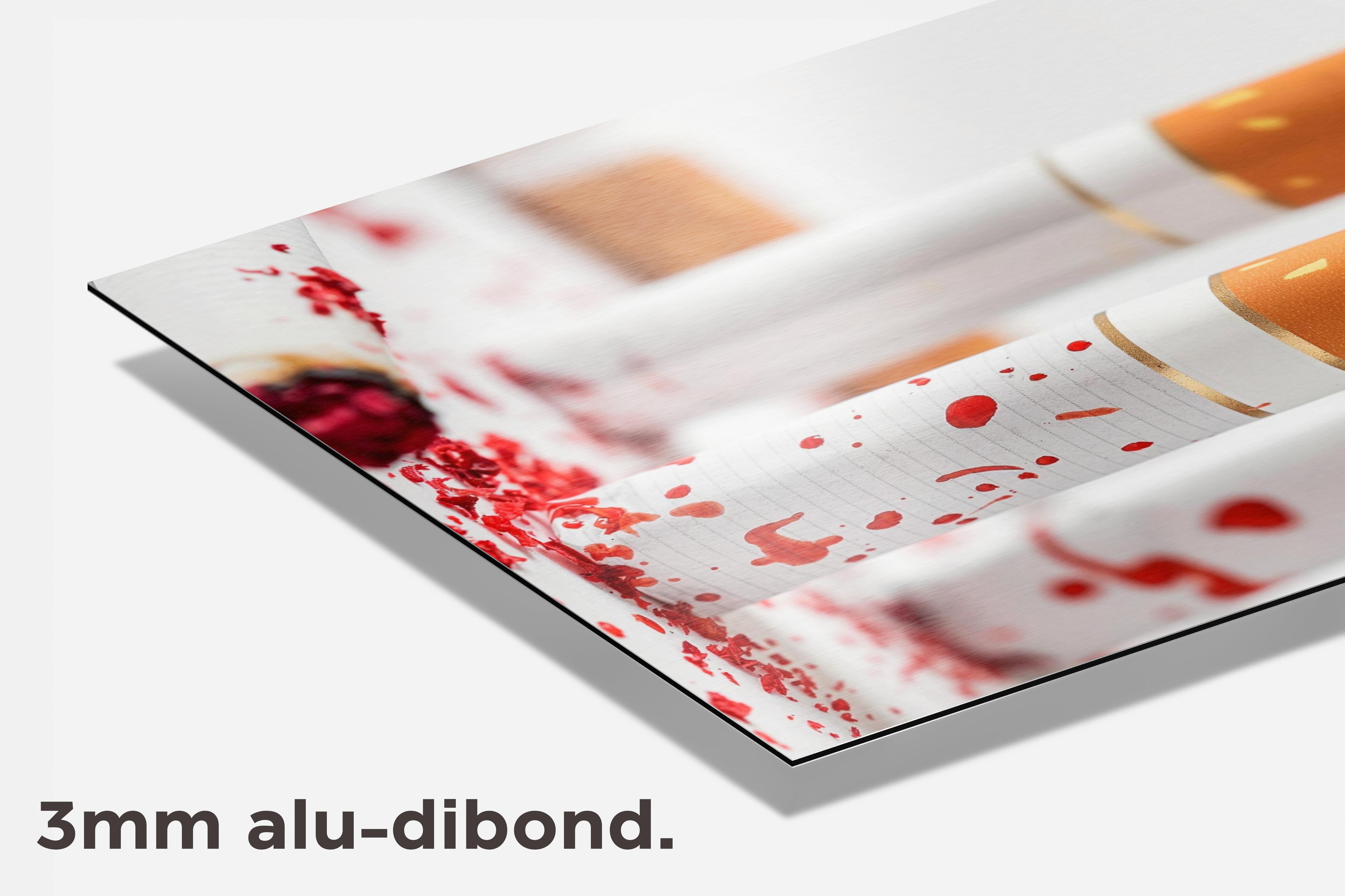 Sigaretten dibond detail