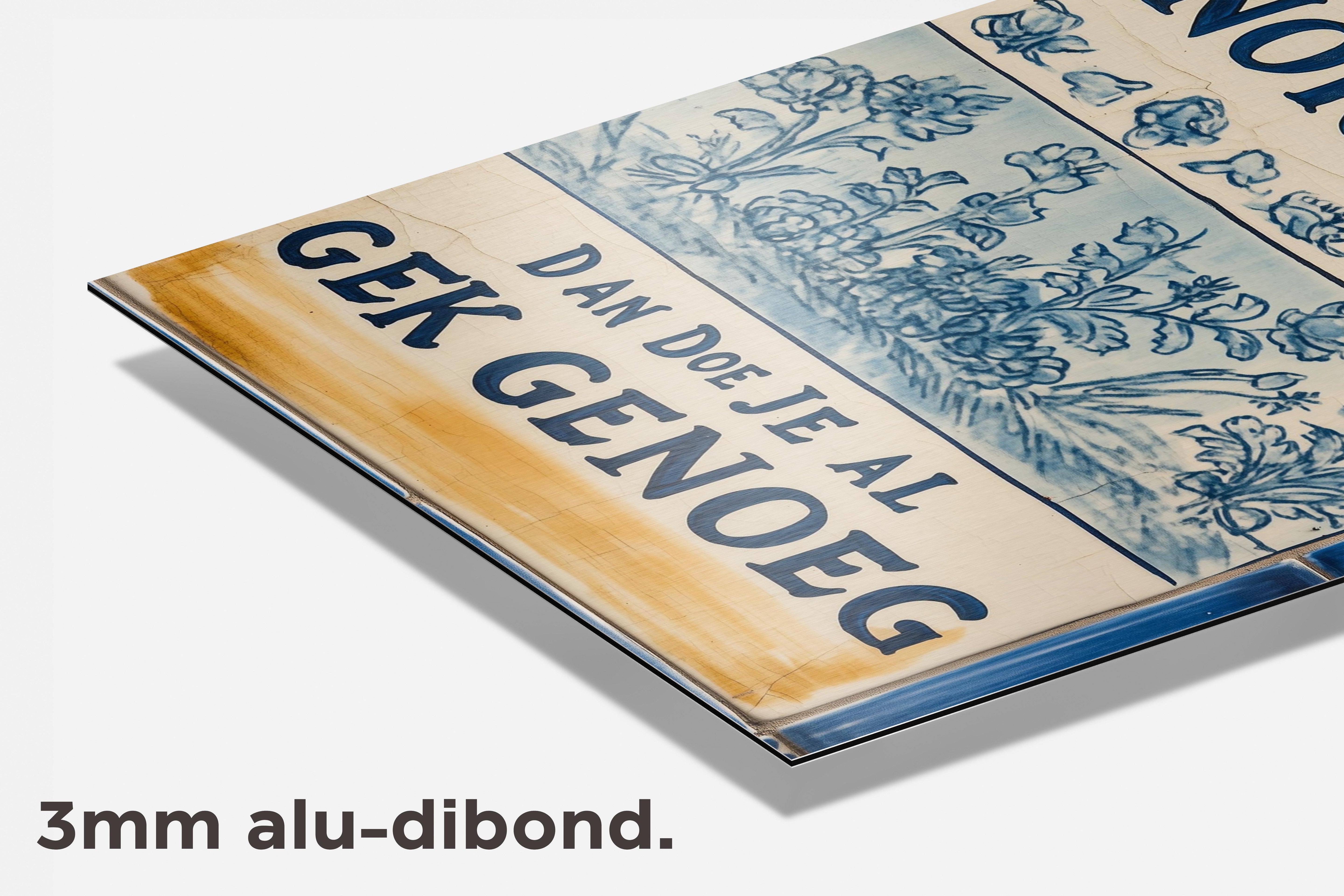Doe Maar Normaal dibond detail