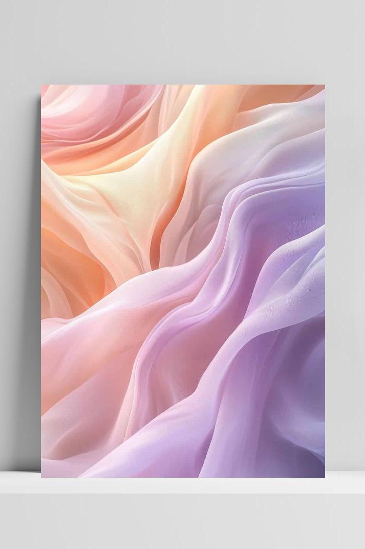 Stof Pastel op 3mm aluminium dibond