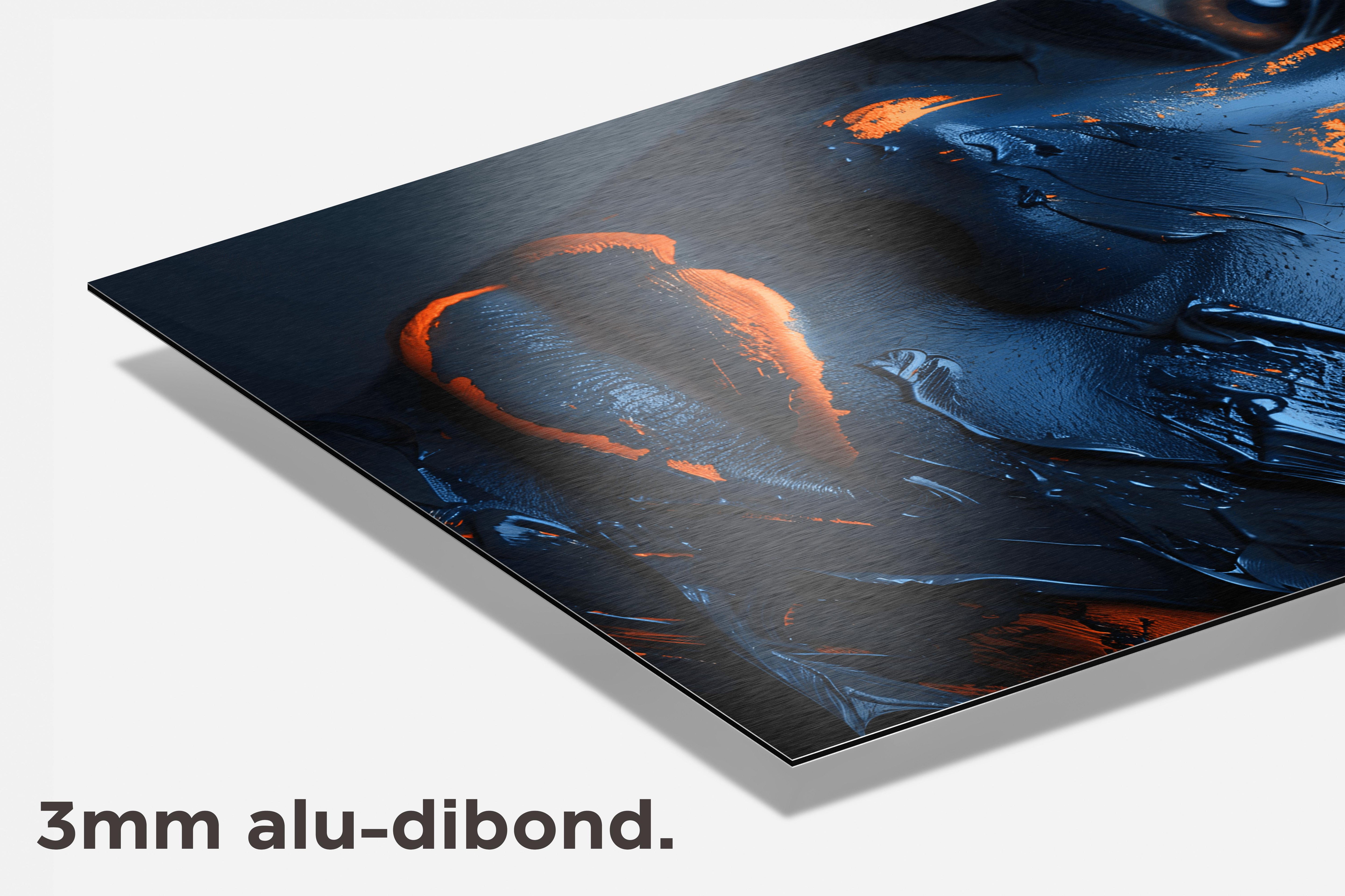 Oranje Meisje dibond detail