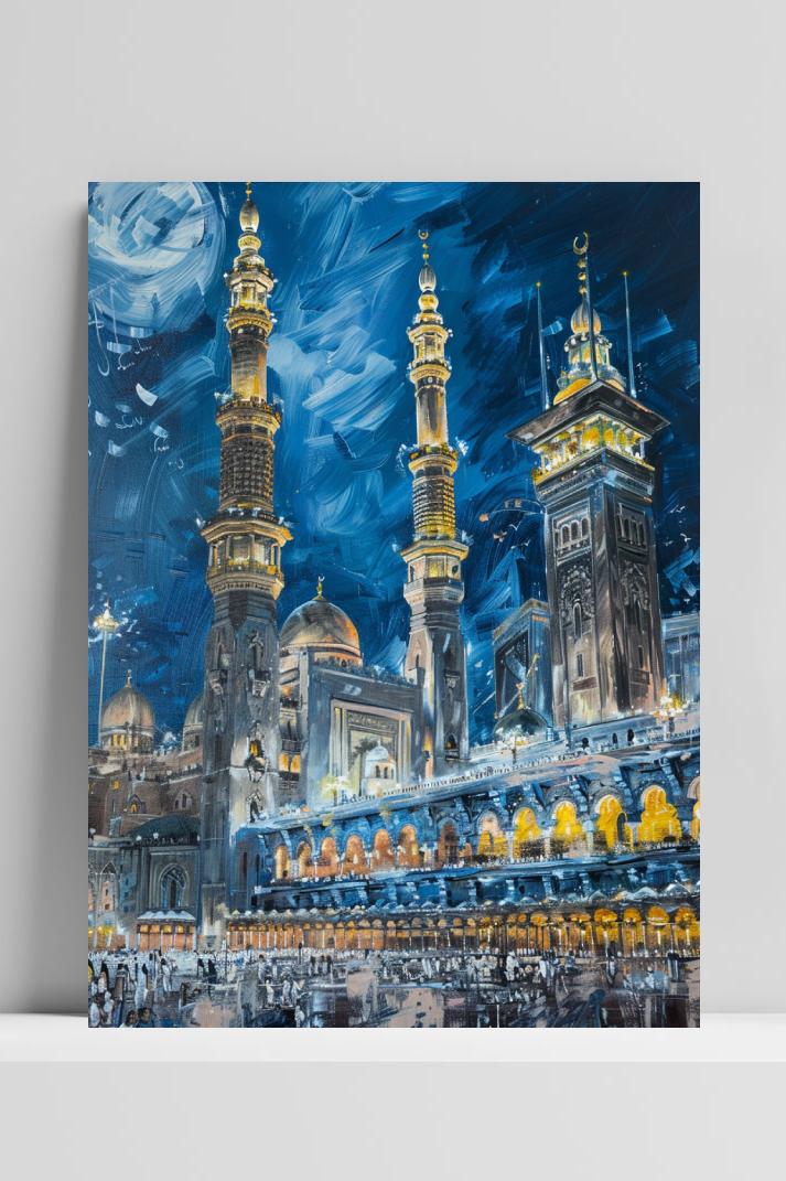 Moskee op 3mm aluminium dibond
