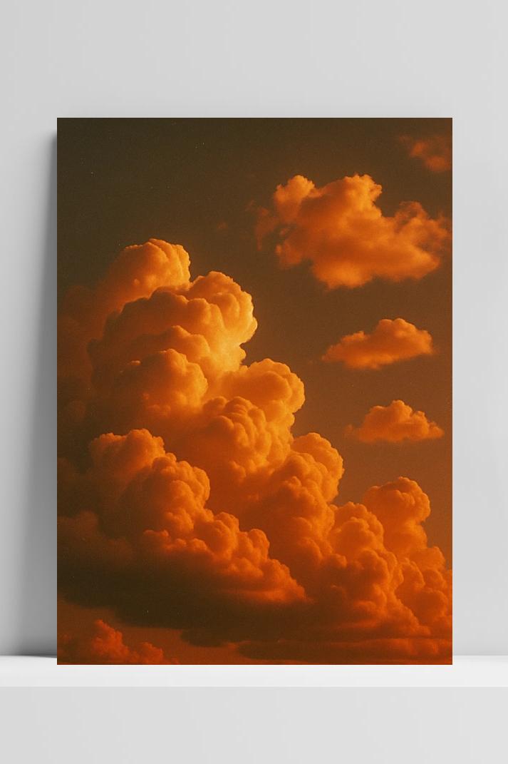 Clouds Orange in interieur