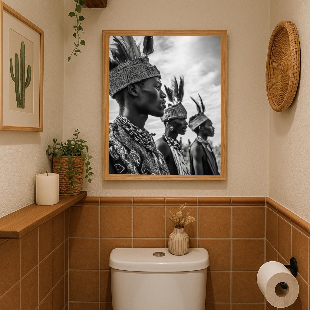 African Tribe B&W poster sfeerbeeld 2