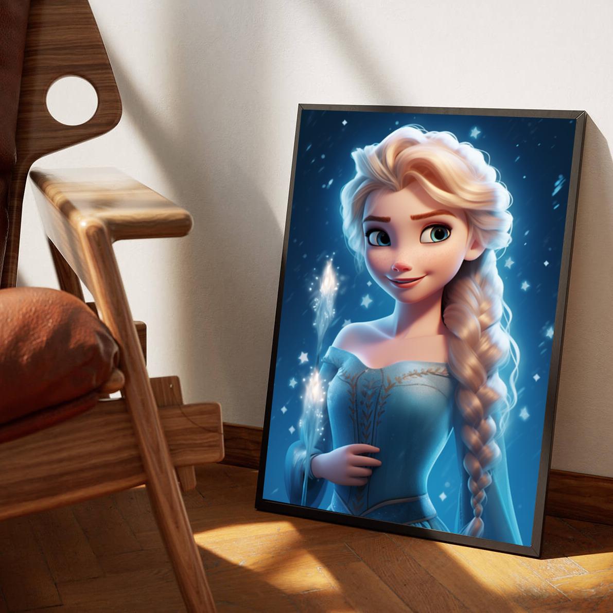 Elsa Frozen dans un intérieur