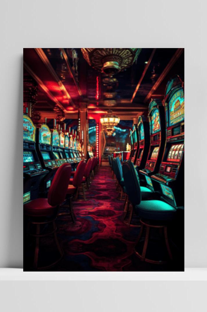 Casino Machines op 3mm aluminium dibond