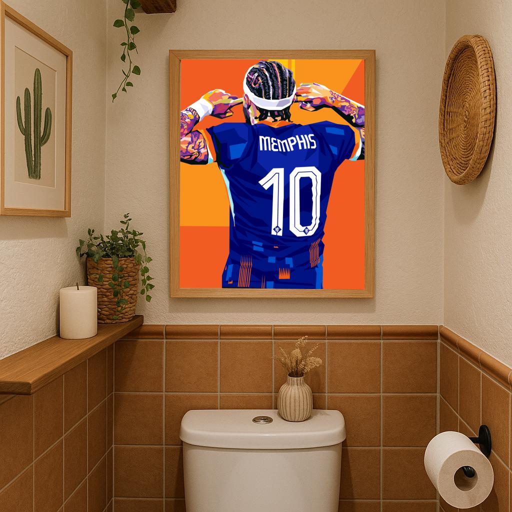 Memphis Depay Oranje poster sfeerbeeld 3