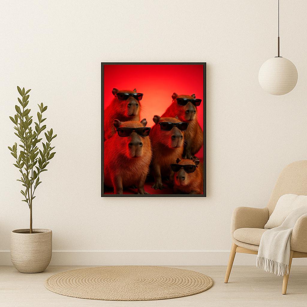 Capybara Sunglasses poster sfeerbeeld 2