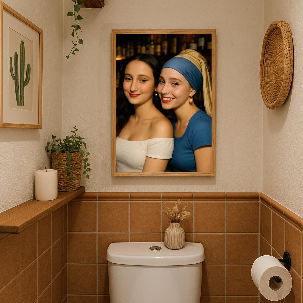 Cosplay Mona Lisa Girl Pearl Earring poster sfeerbeeld 3
