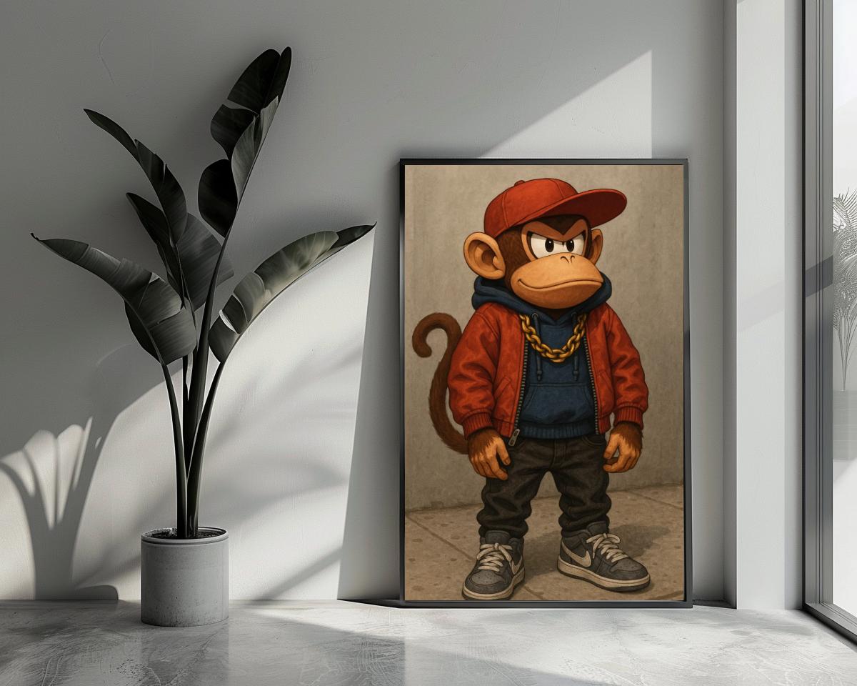 Monkey Hiphop poster van 25 Artstreet