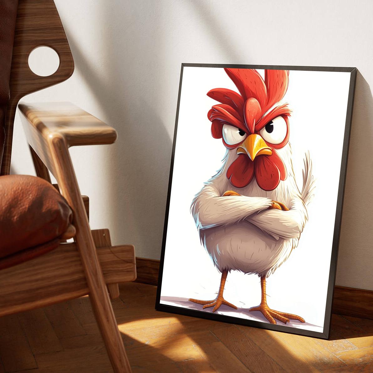 Rooster Cartoon poster van 25 Artstreet