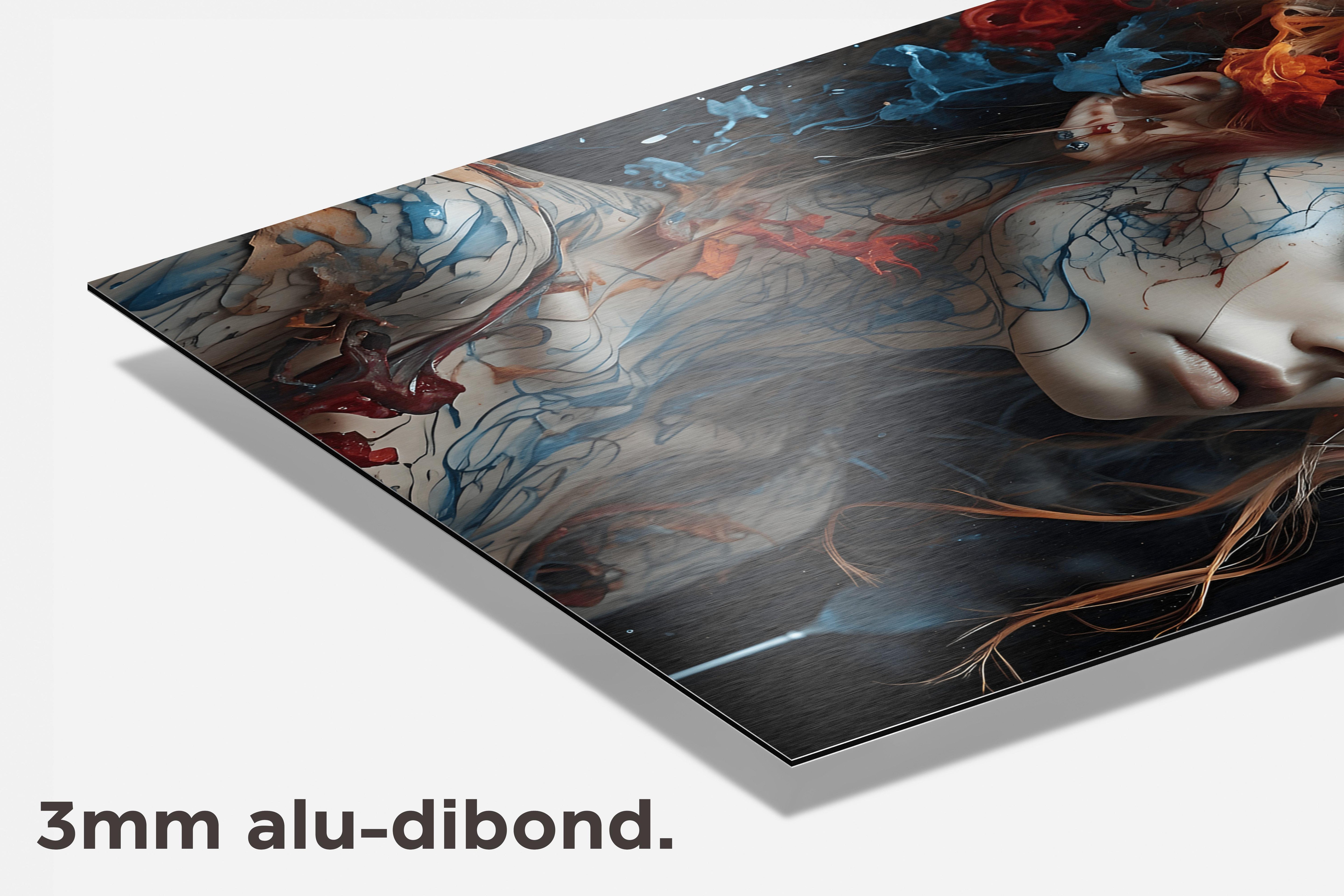 Rook Vrouw dibond detail