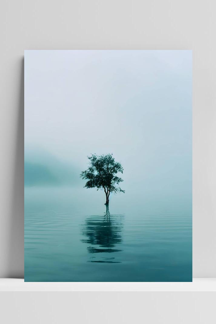 Zee Boom op 3mm aluminium dibond