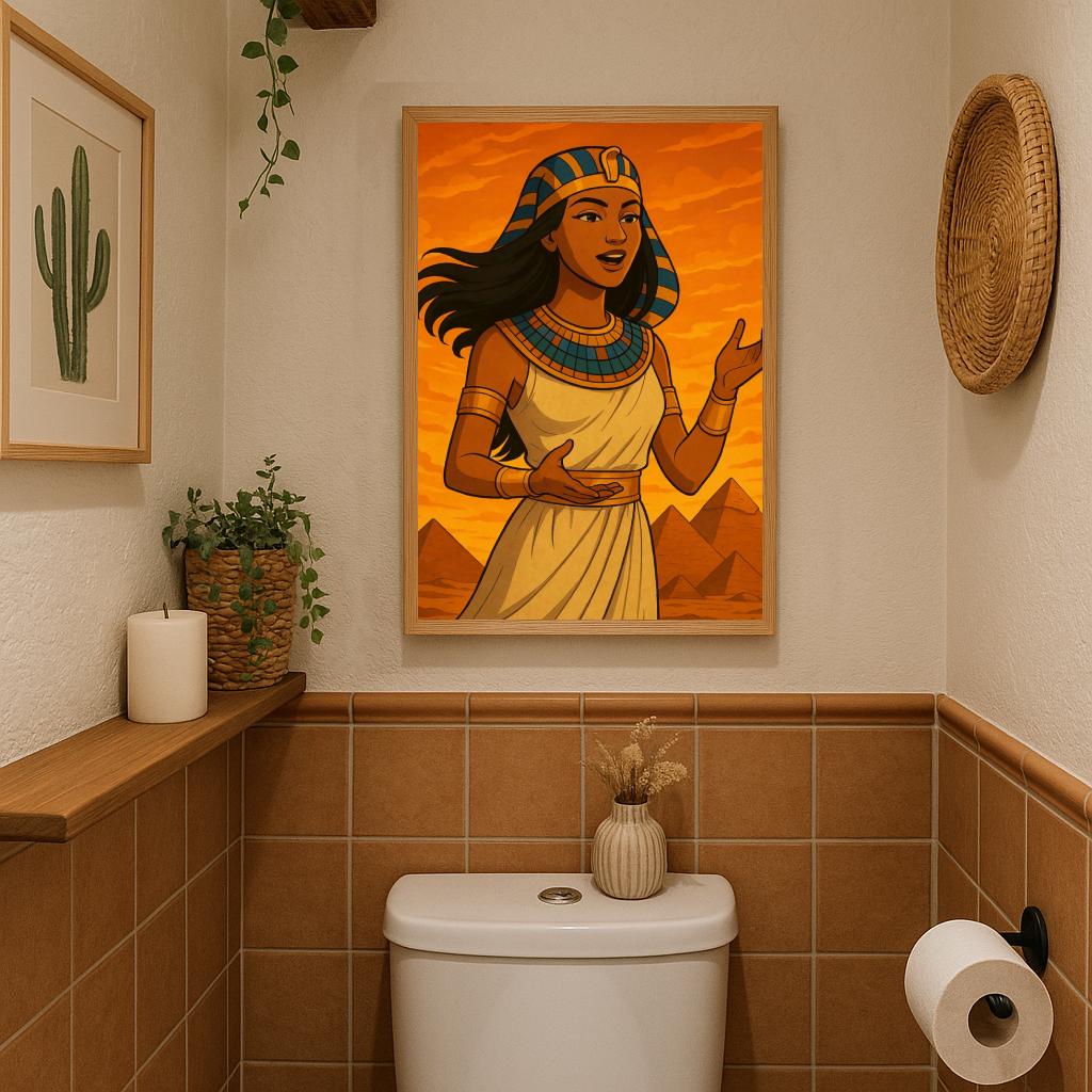 Egyptian Woman Cartoon poster sfeerbeeld 3