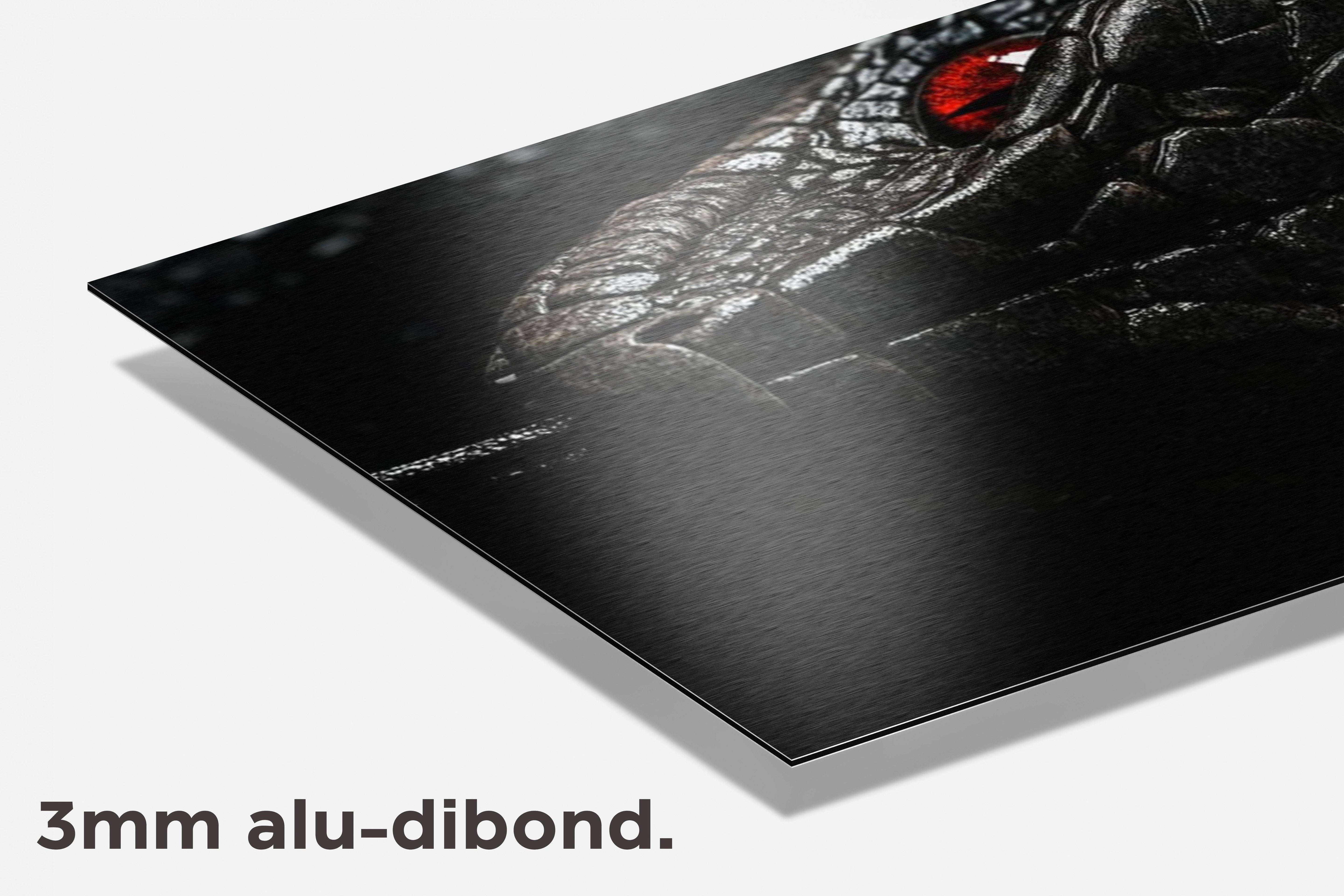 Zwarte Slang dibond detail