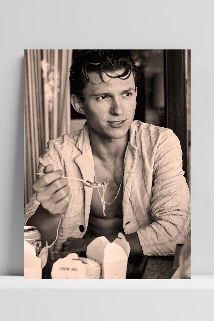 Tom Holland op 3mm aluminium dibond