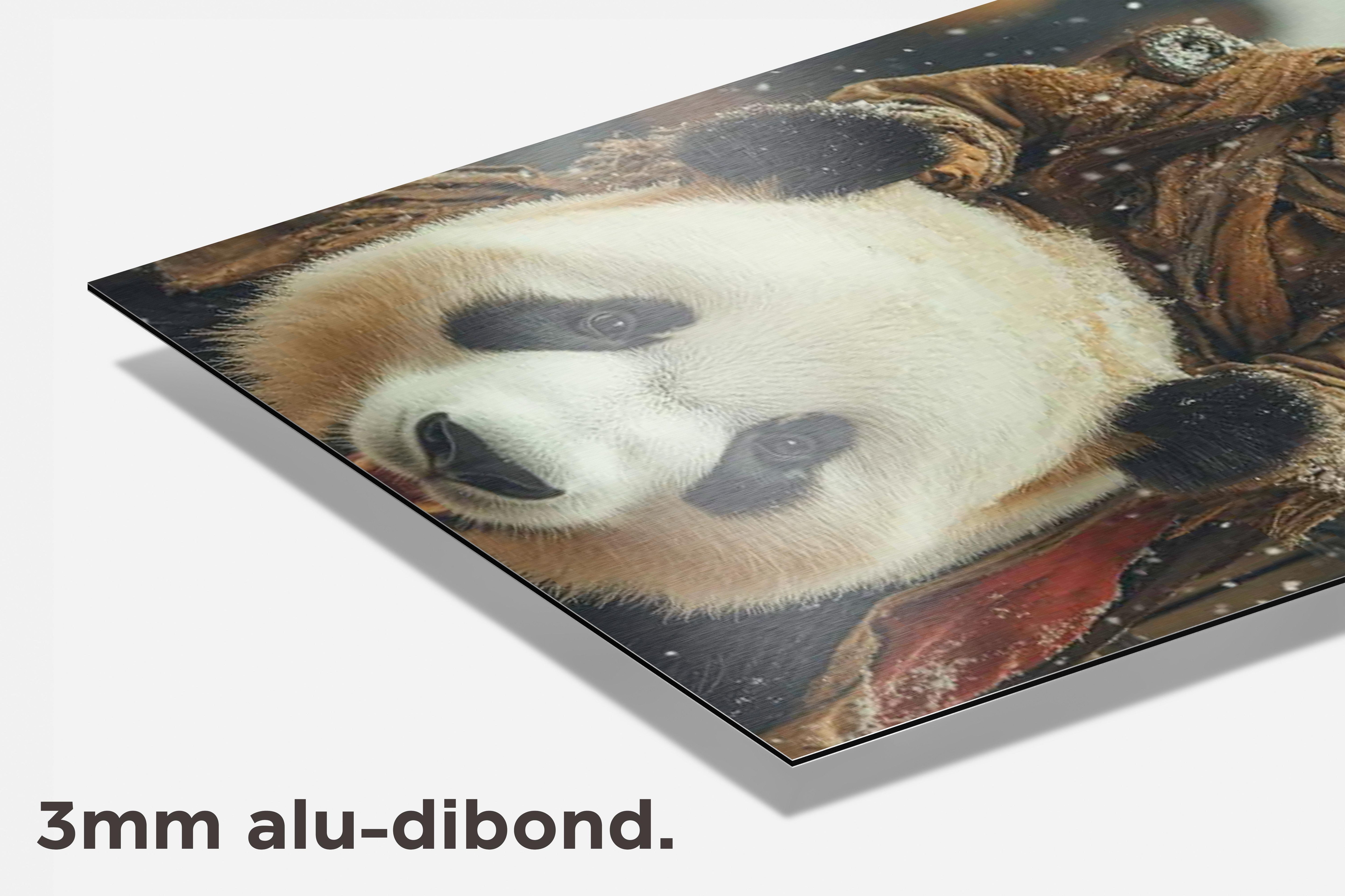 Panda Rit dibond detail